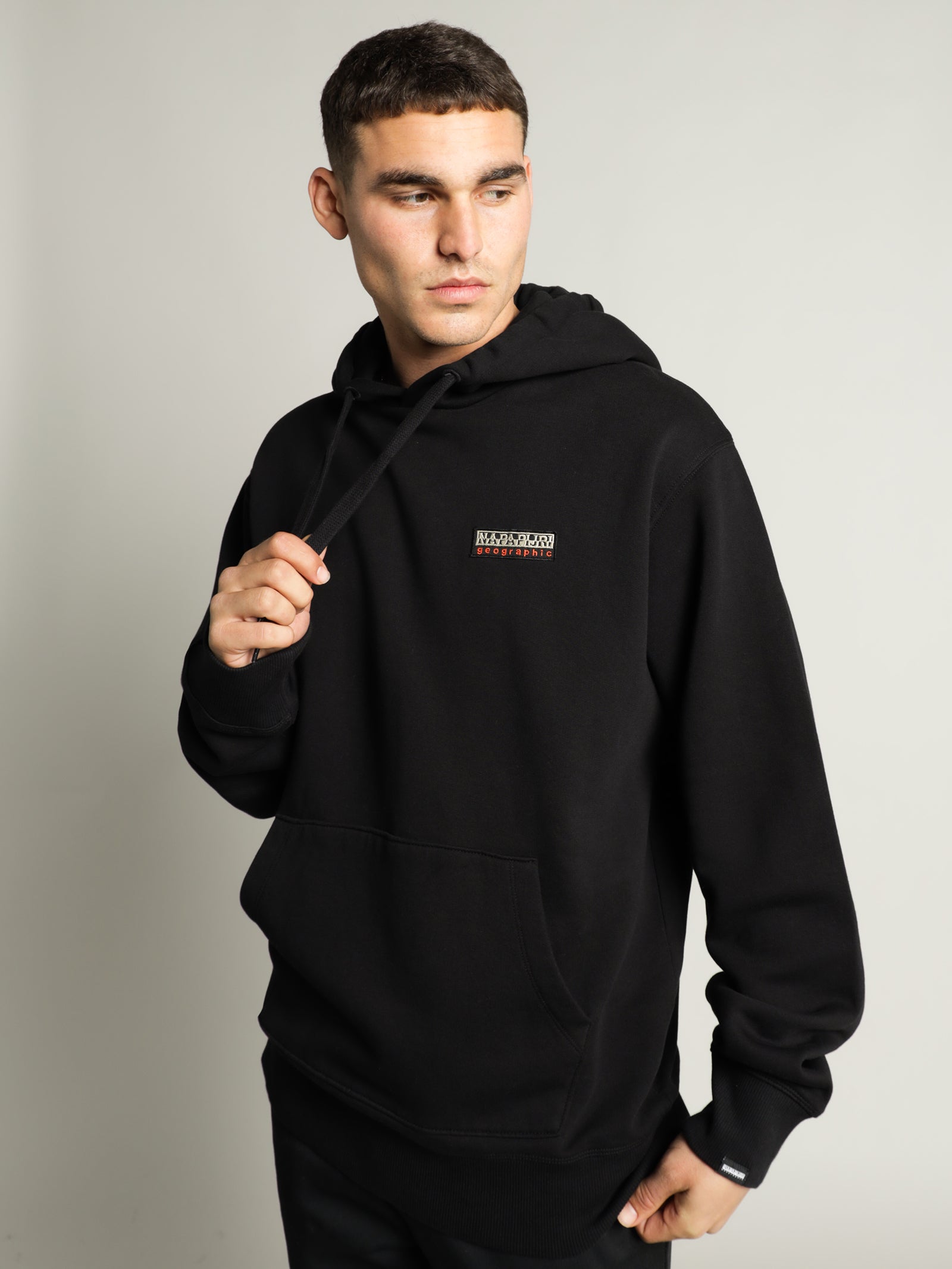 Base H Hooded Sweatshirt in Black