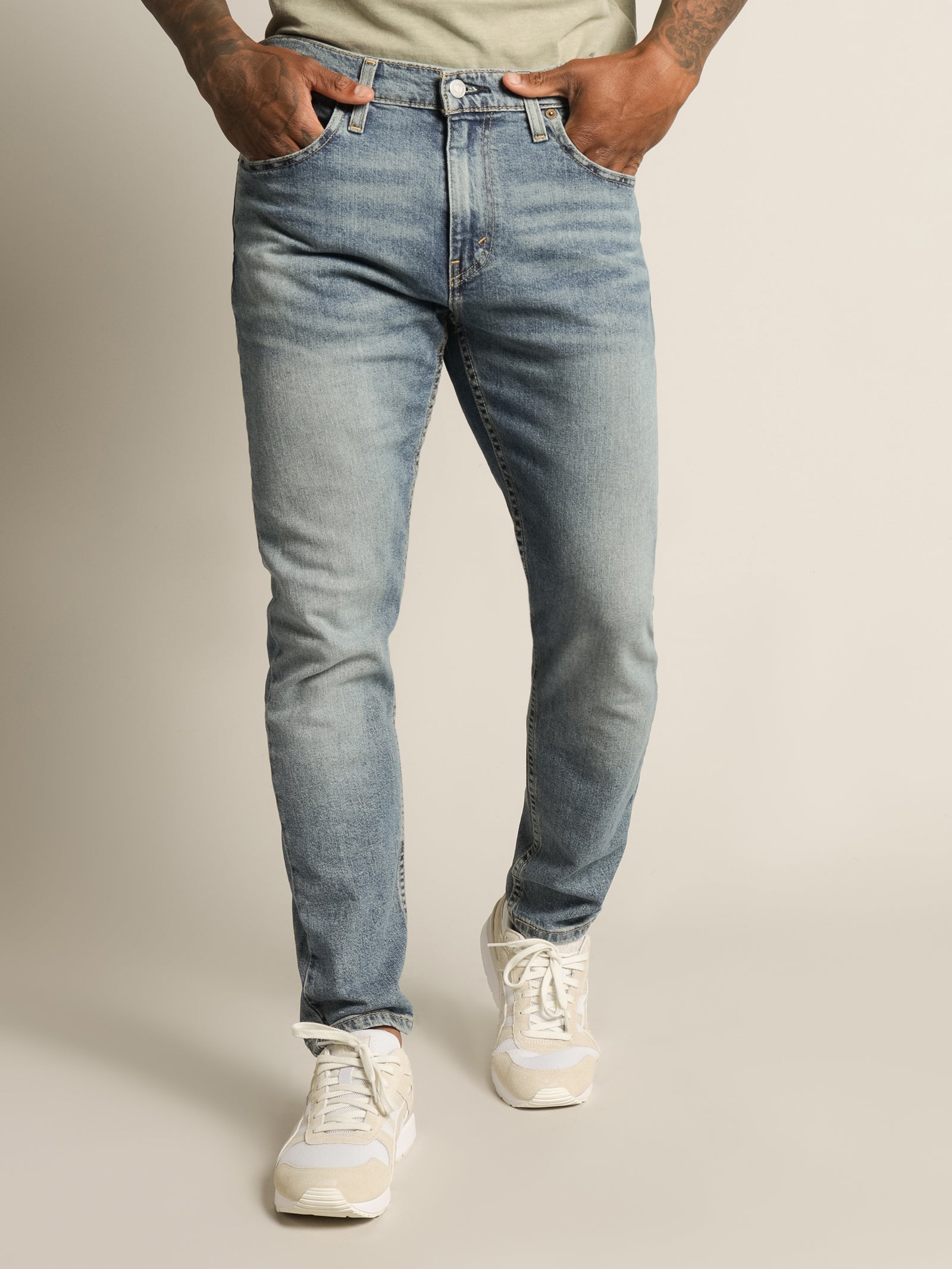 levi's 512 slim taper mens ripped jeans