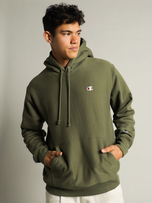 Doven gå Waterfront Reverse Weave Hoodie in Olive - Glue Store