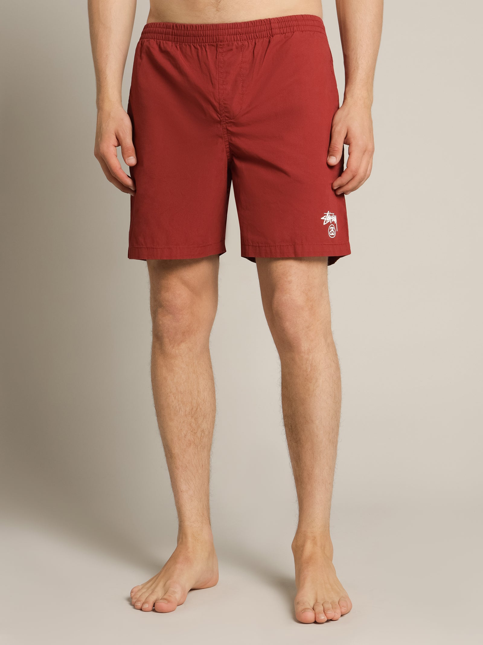 Basic Stock Beach Short in Mocha