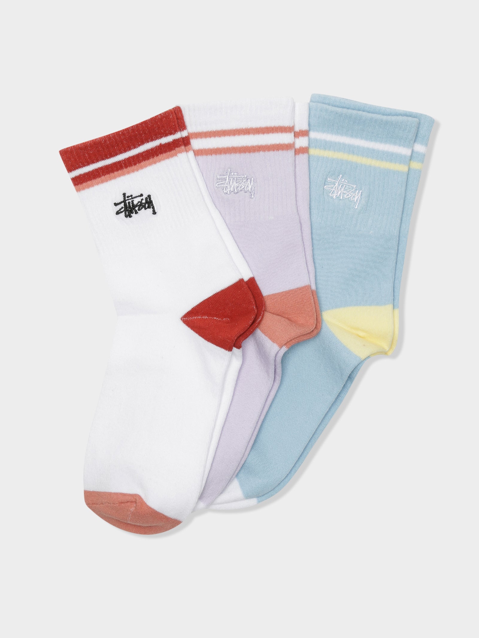 3 Pairs of Womens Sport Socks in Multi