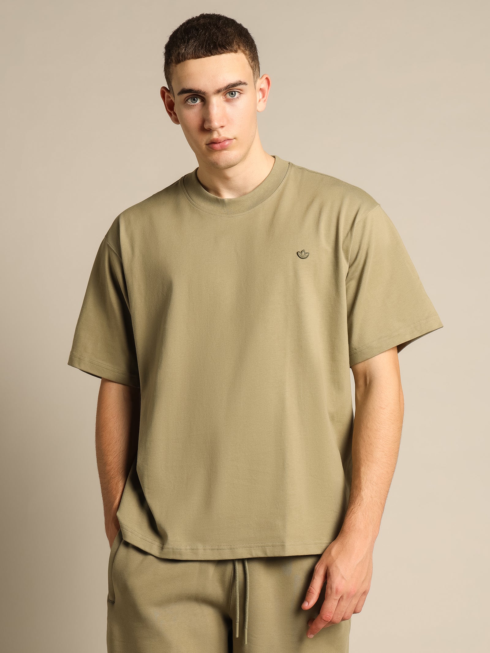 Adicolor Trefoil T-Shirt in Olive Green