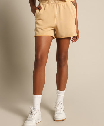 Lightweight Vintage Shorts in Gold Buttercup