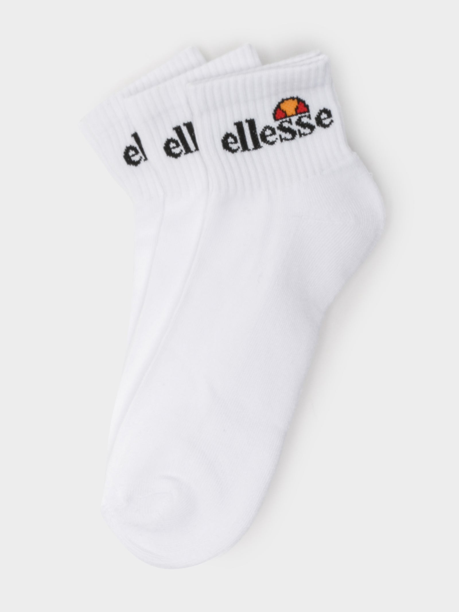 3 Pairs of Rallo Ankle Socks in White