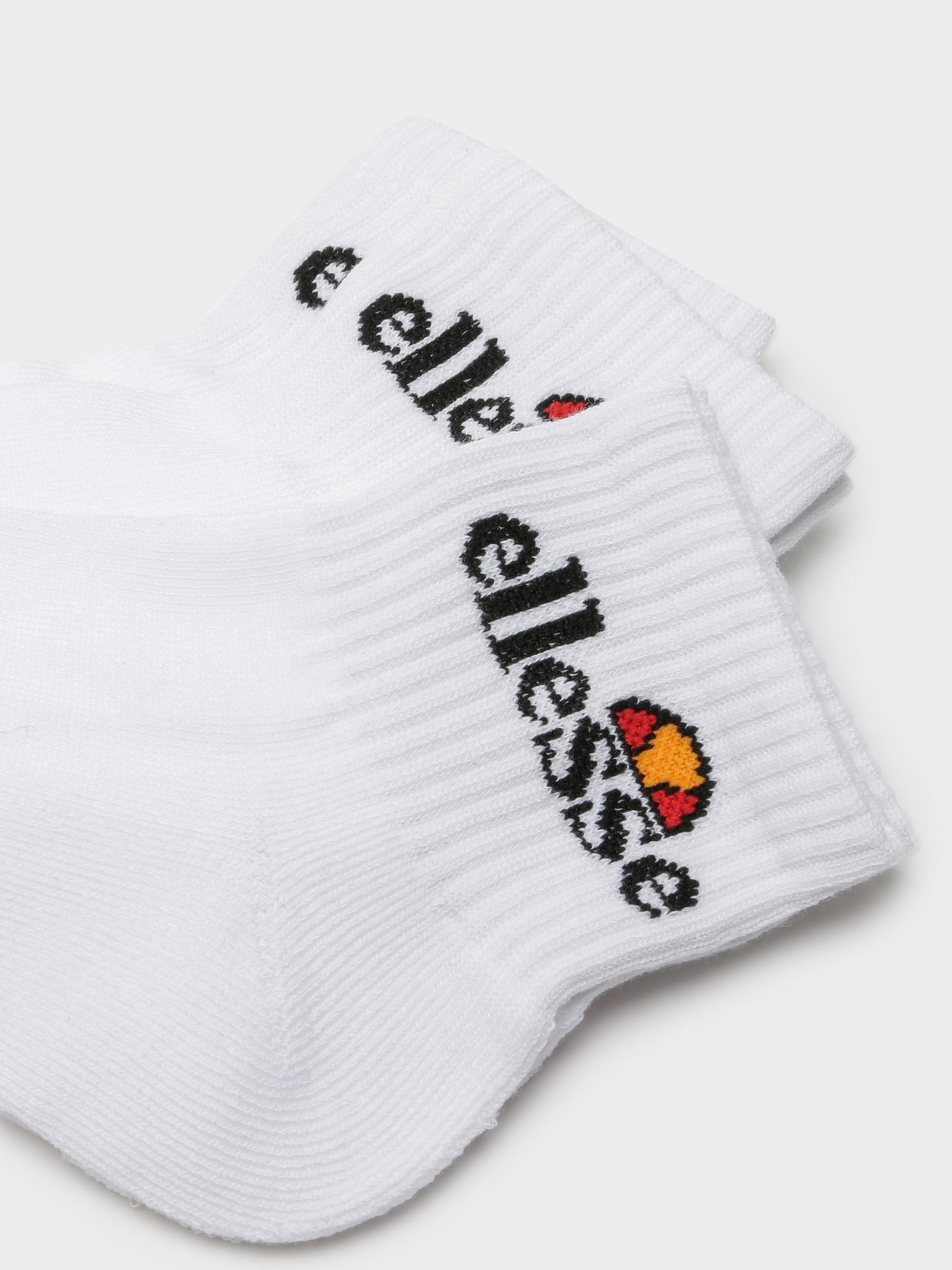 3 Pairs of Rallo Ankle Socks in White