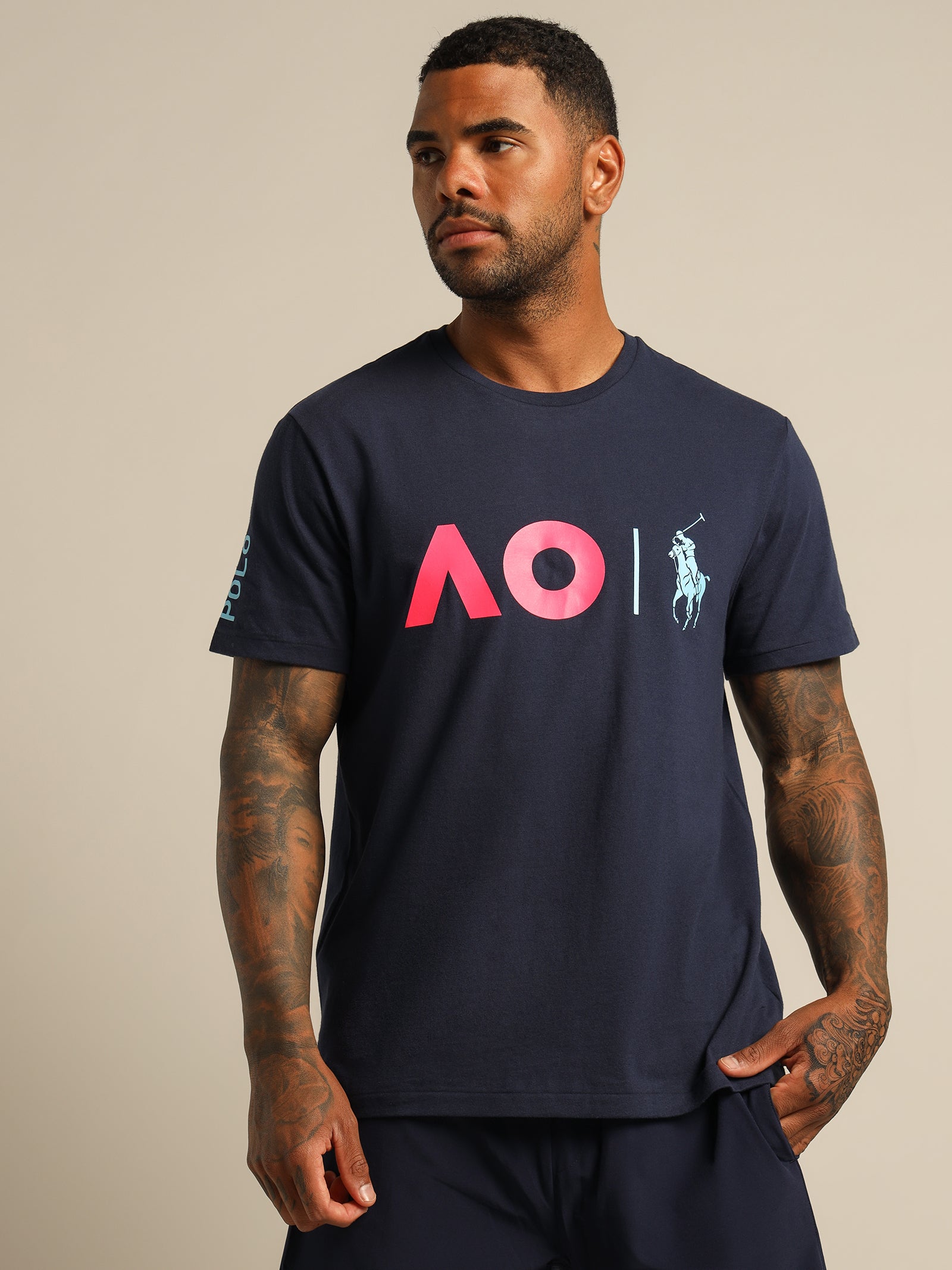 Australian Open Graphic T-Shirt in Navy