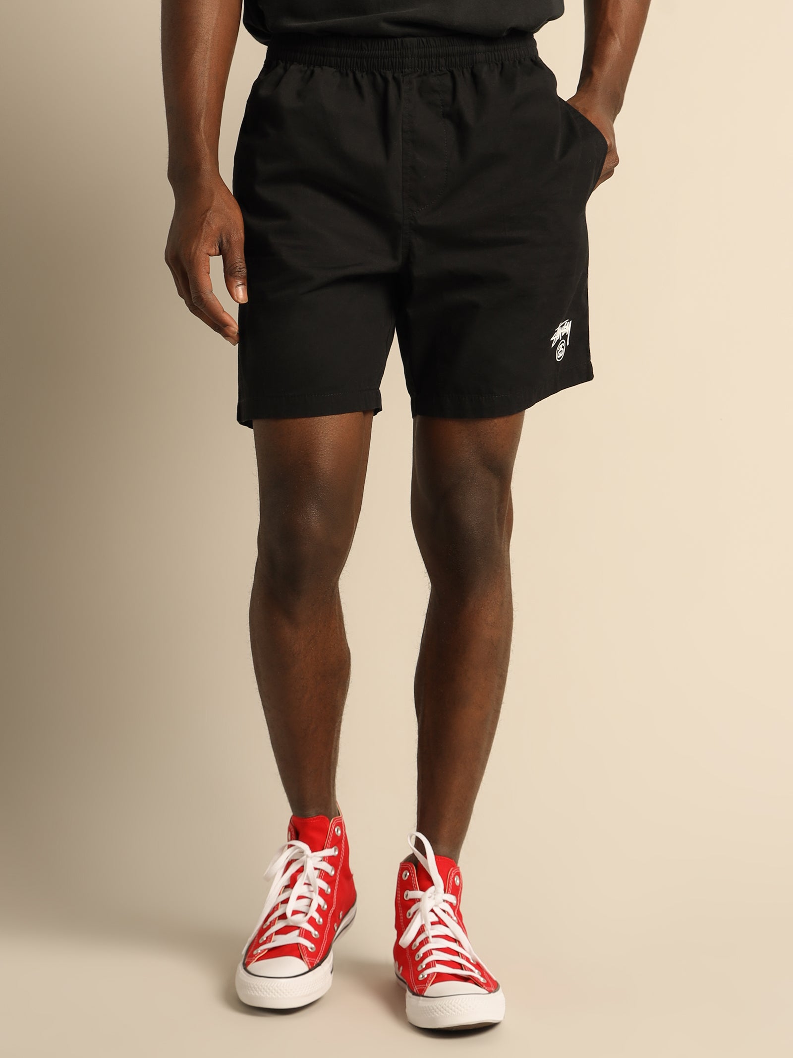 Basic Stock Beachshort in Black