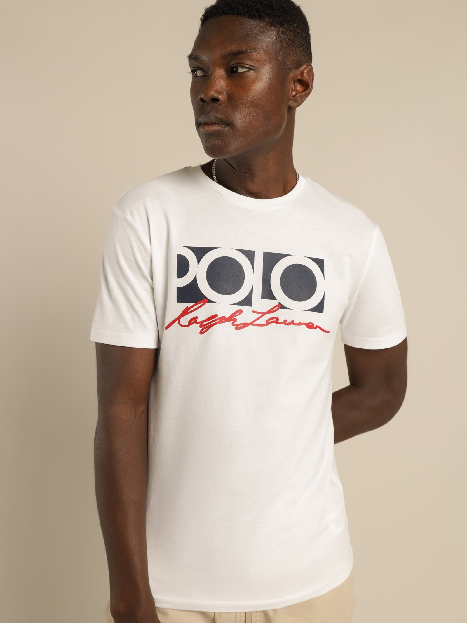 Polo Sport Logo T-Shirt in White - Glue Store