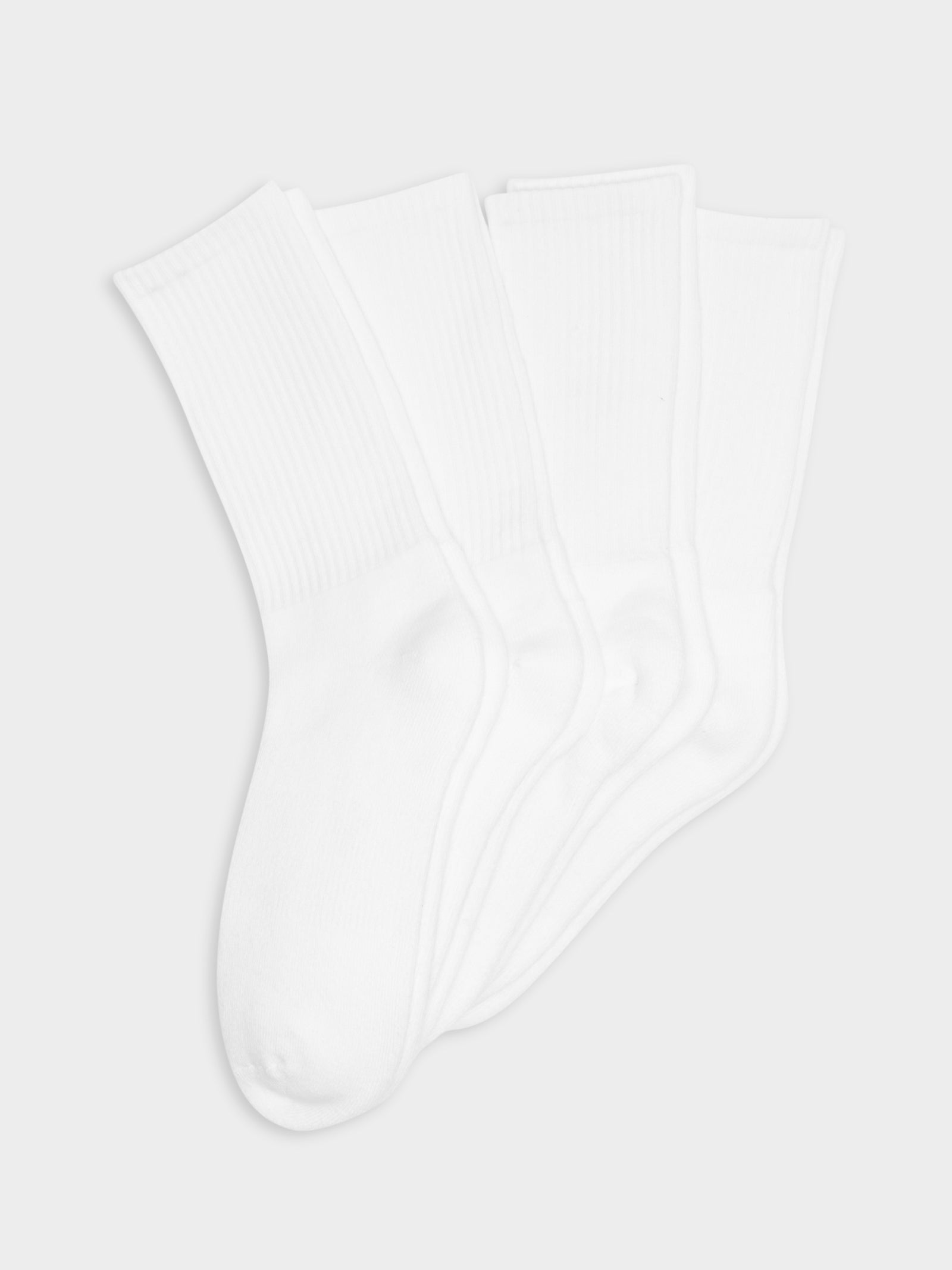 4 Pairs of Classic Socks in White