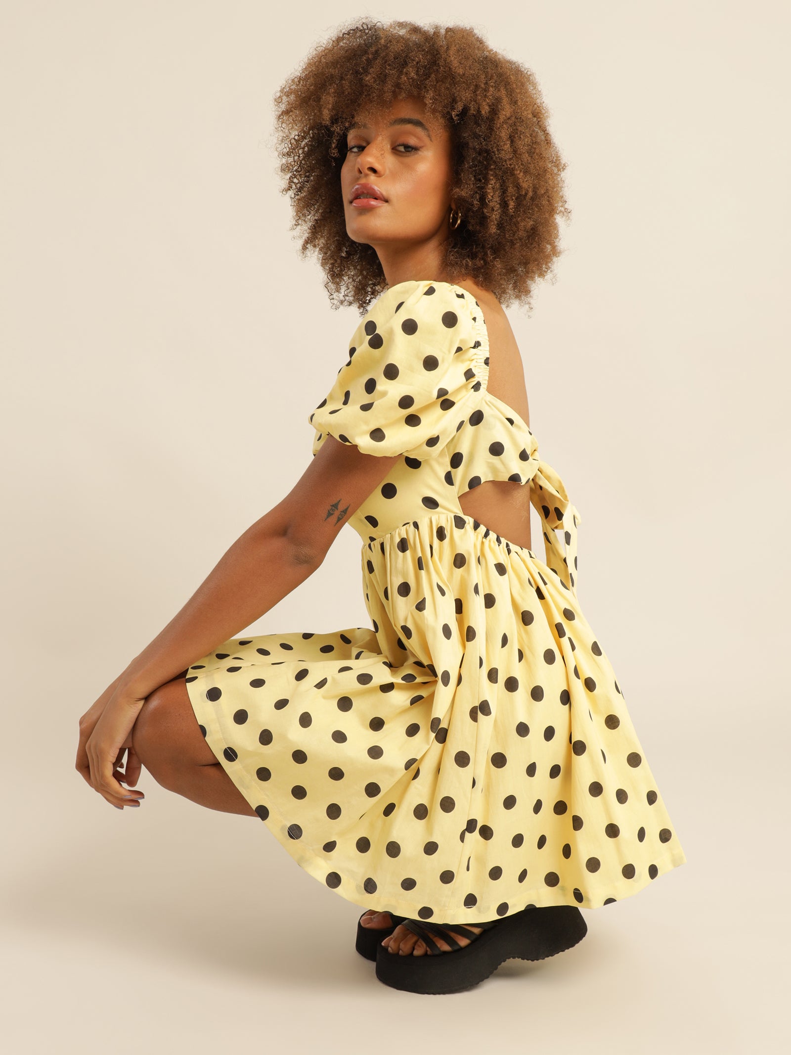 Arabella Dress in Butter Spot