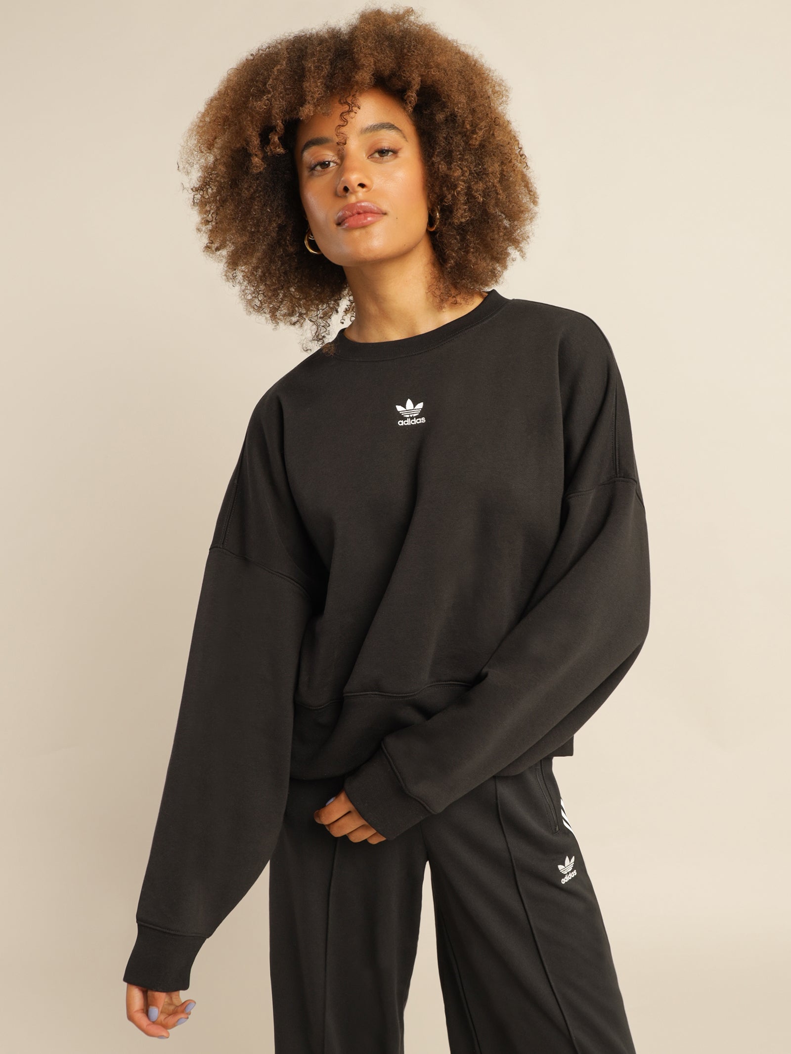 Adicolor Essentials Fleece Sweatshirt in Black