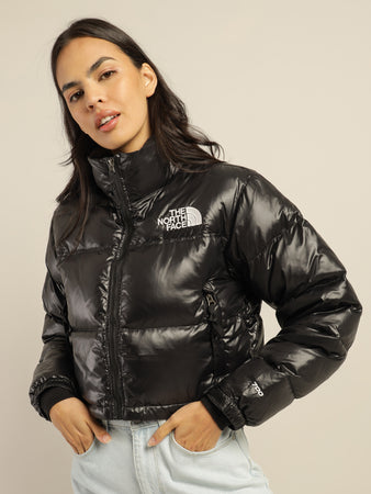 Nuptse Short Jacket in Black - Glue Store