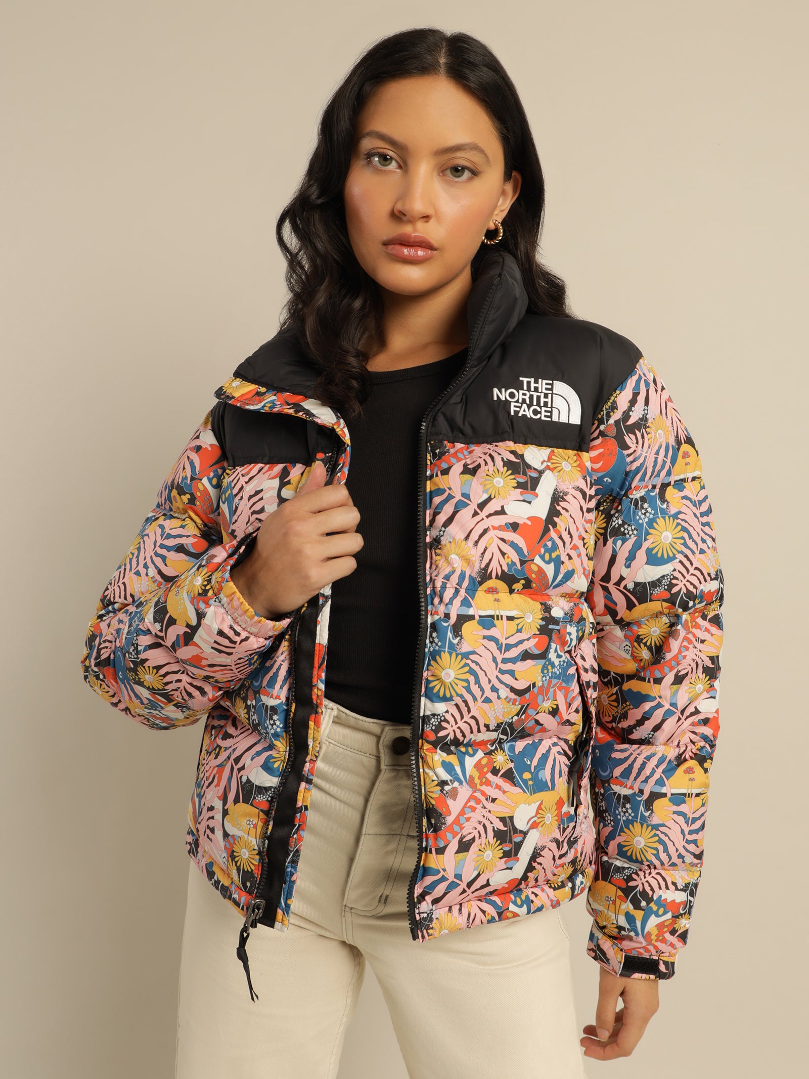 printed 1996 retro nuptse jacket unisex