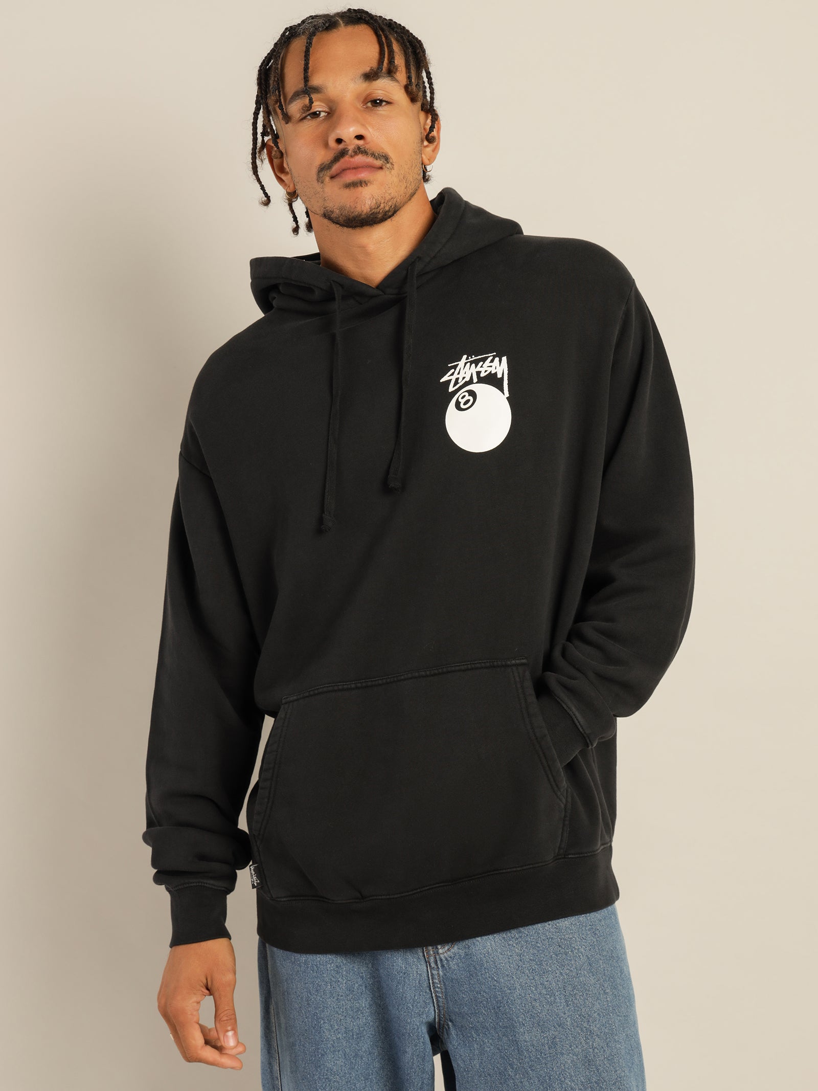 8 Ball 50/50 Hoodie in Black