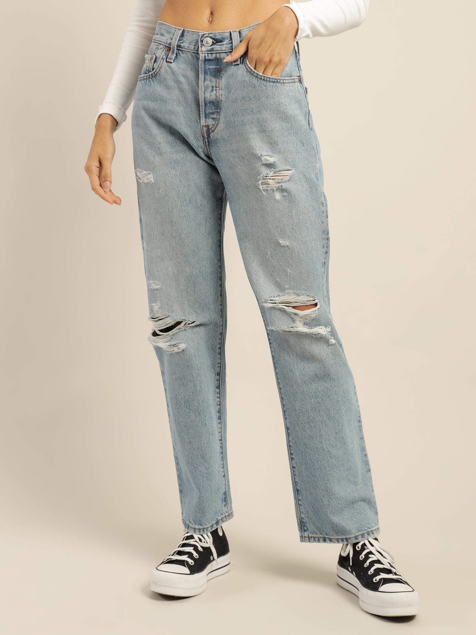 90s 501 Jeans in Sketch Artist Blue (28 length)