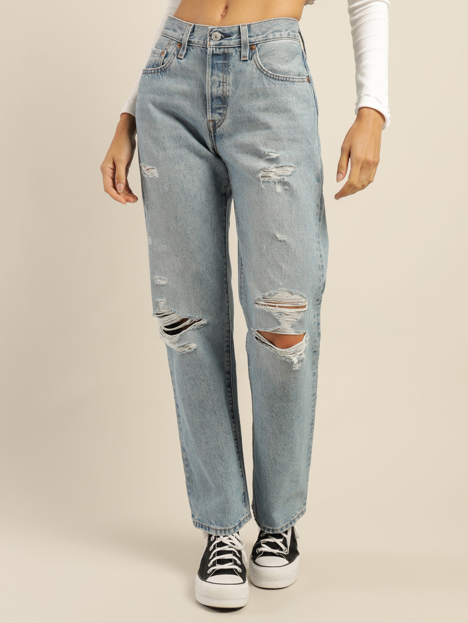 90s 501 Jeans in Sketch Artist Blue (28 length)