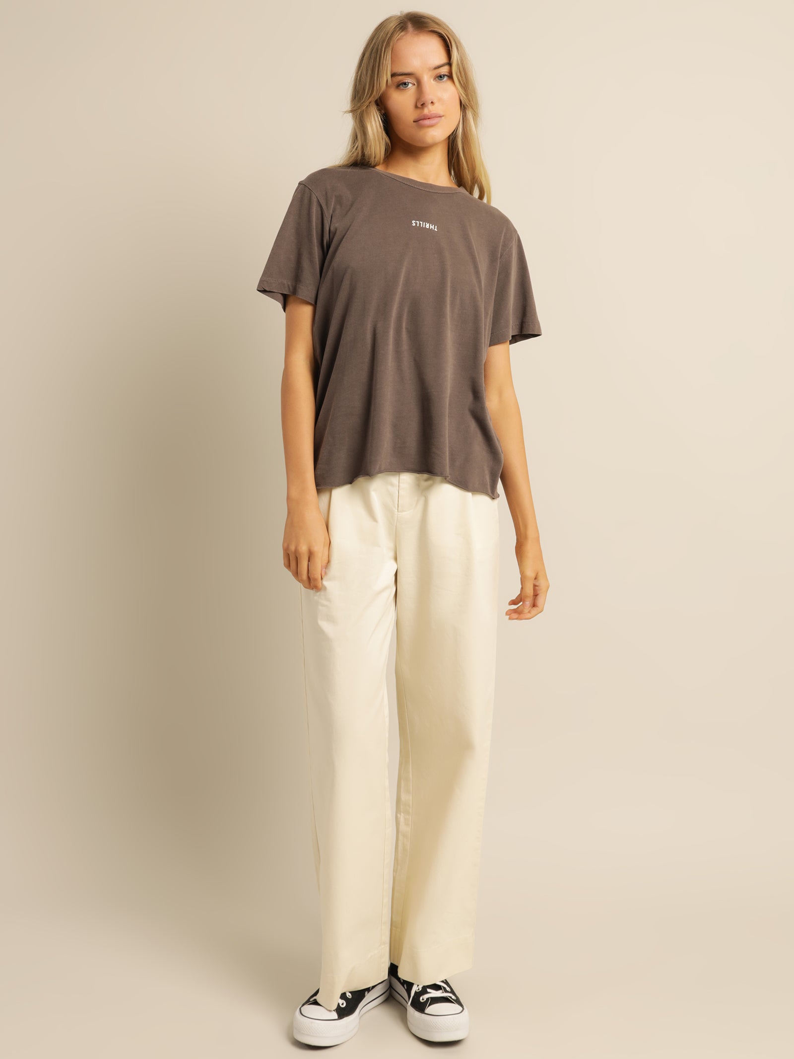 Artist Pleated Chino Pant in Tofu