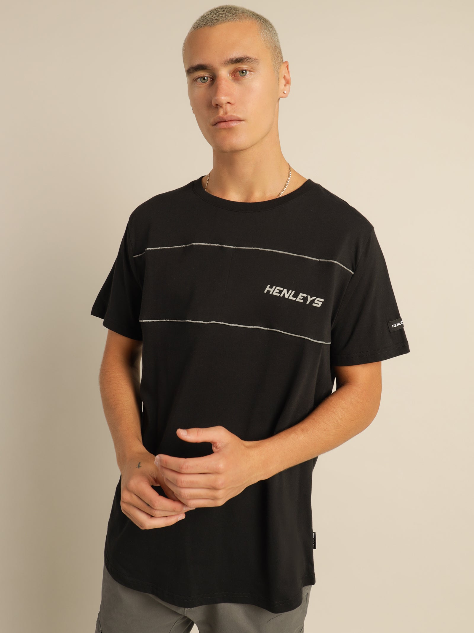 Allied Reflective T-Shirt in Black