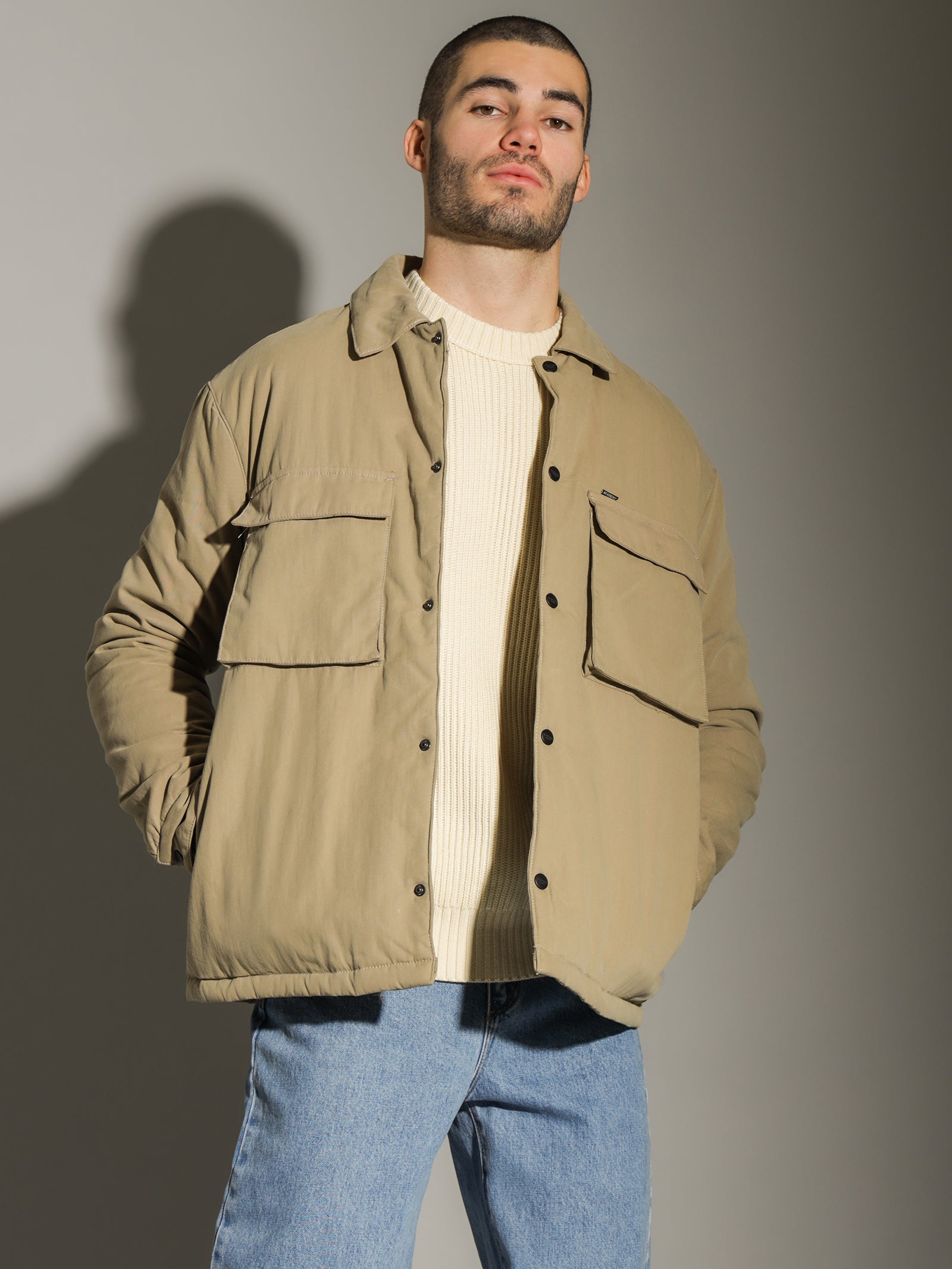 All Terrain Shirt jacket in Stone