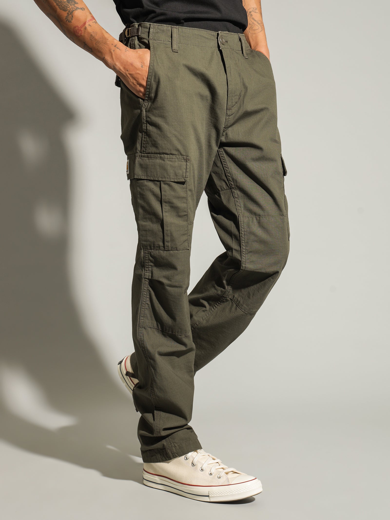 Aviation Pants in Cypress Rinsed