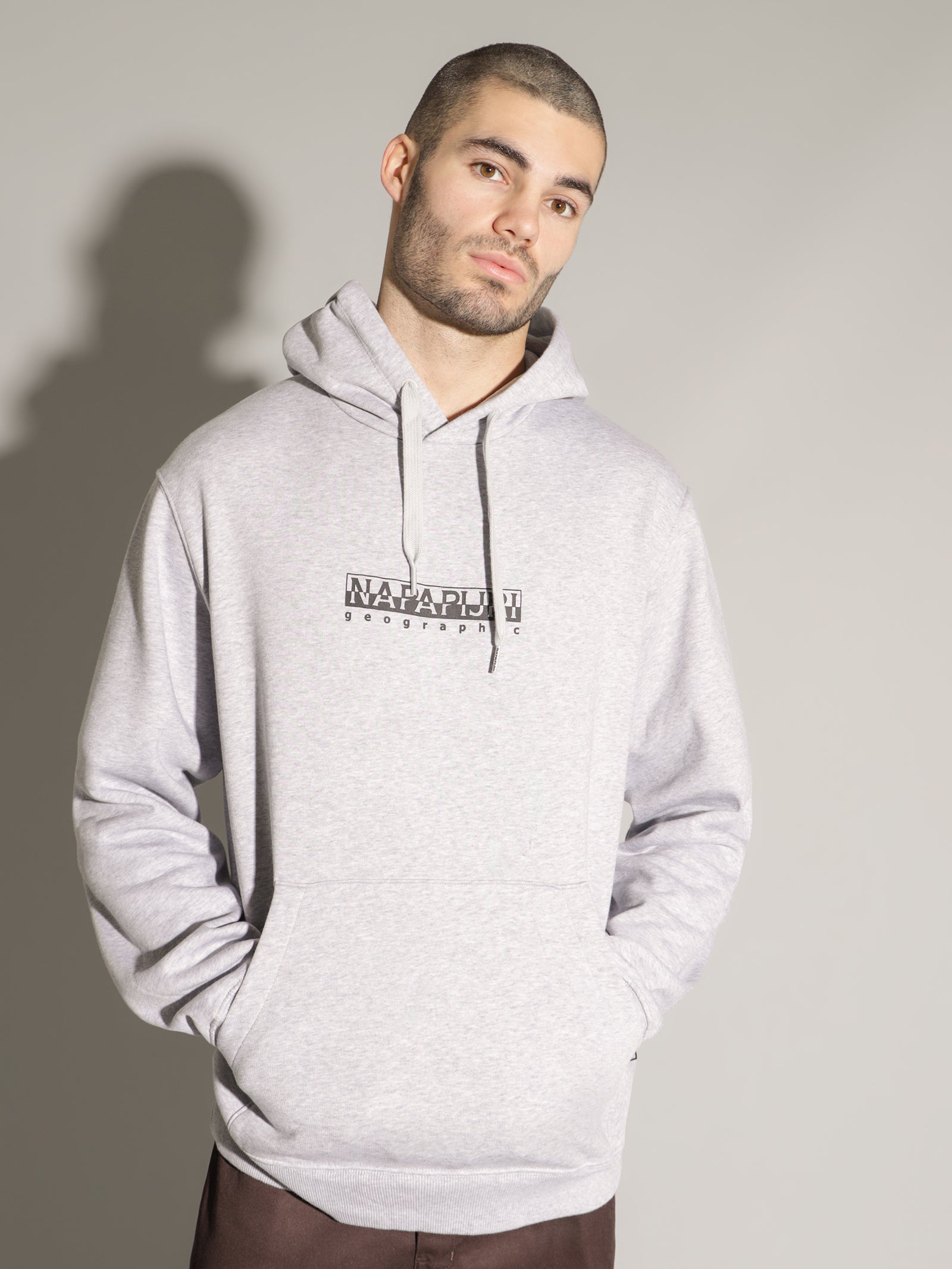 B-Box Pullover Hoodie in Grey