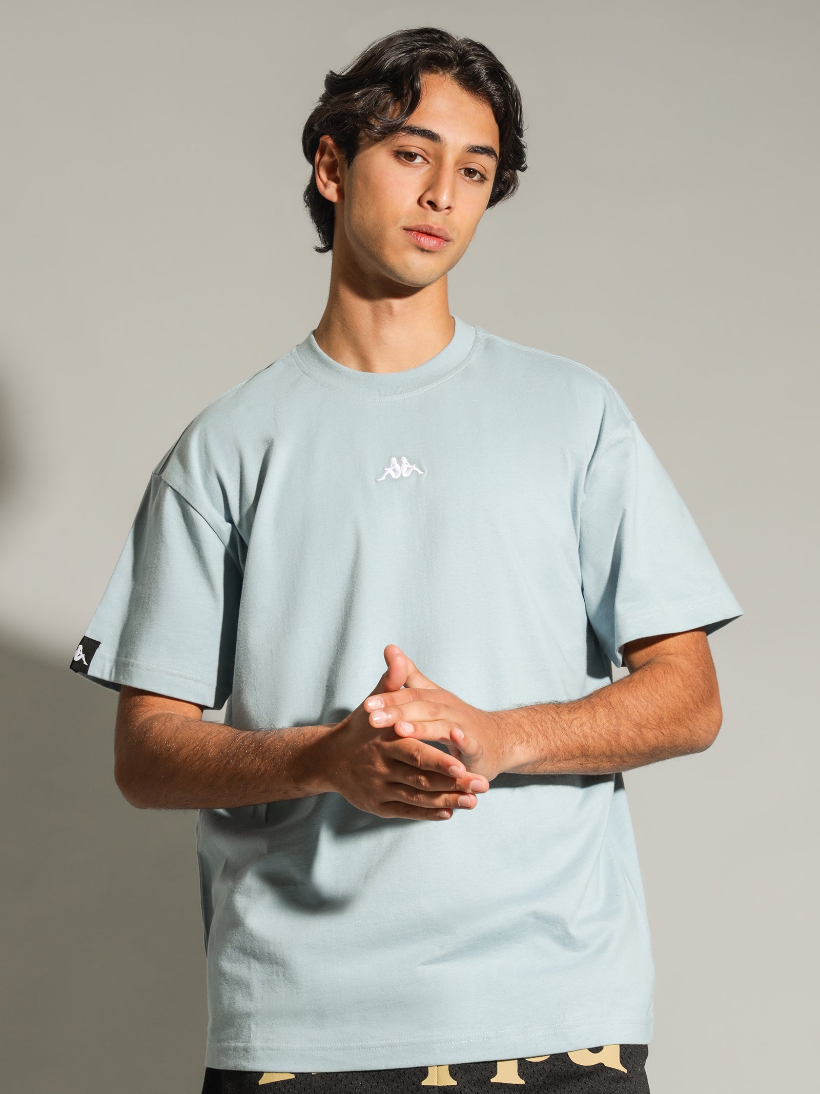 Authentic Hey T-Shirt in Stone Blue