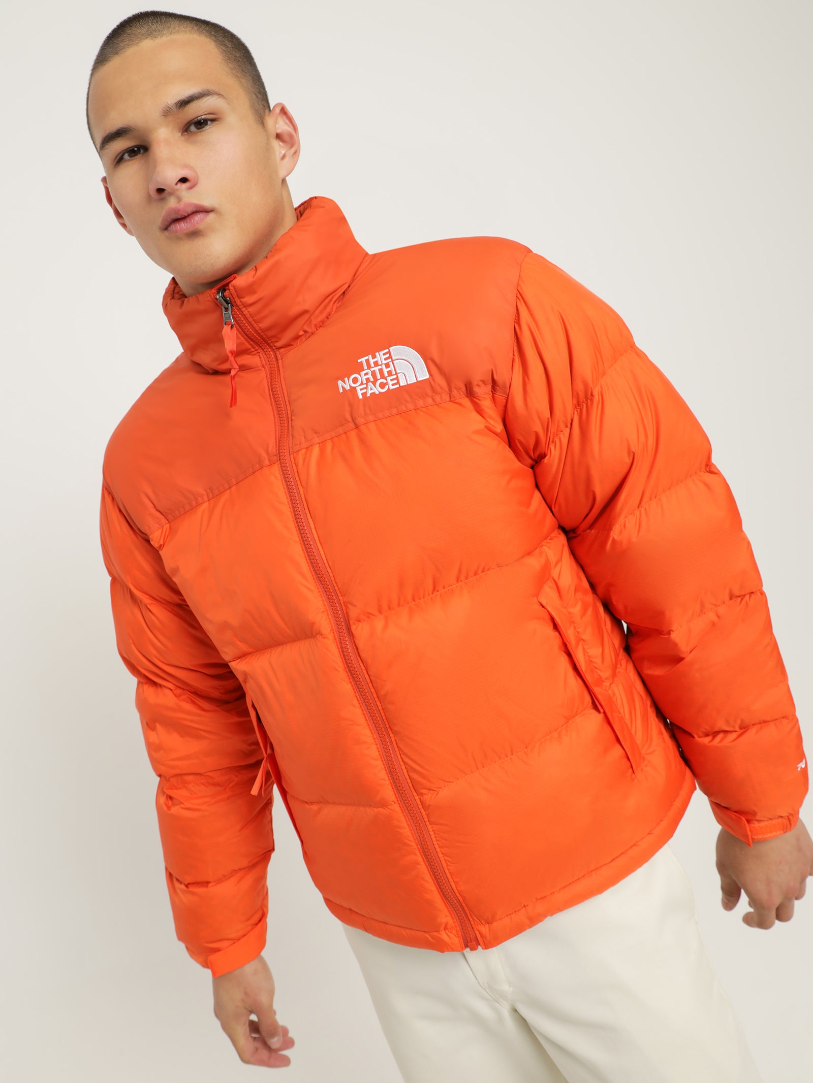 1996 Retro Nuptse Puffer Jacket in Orange