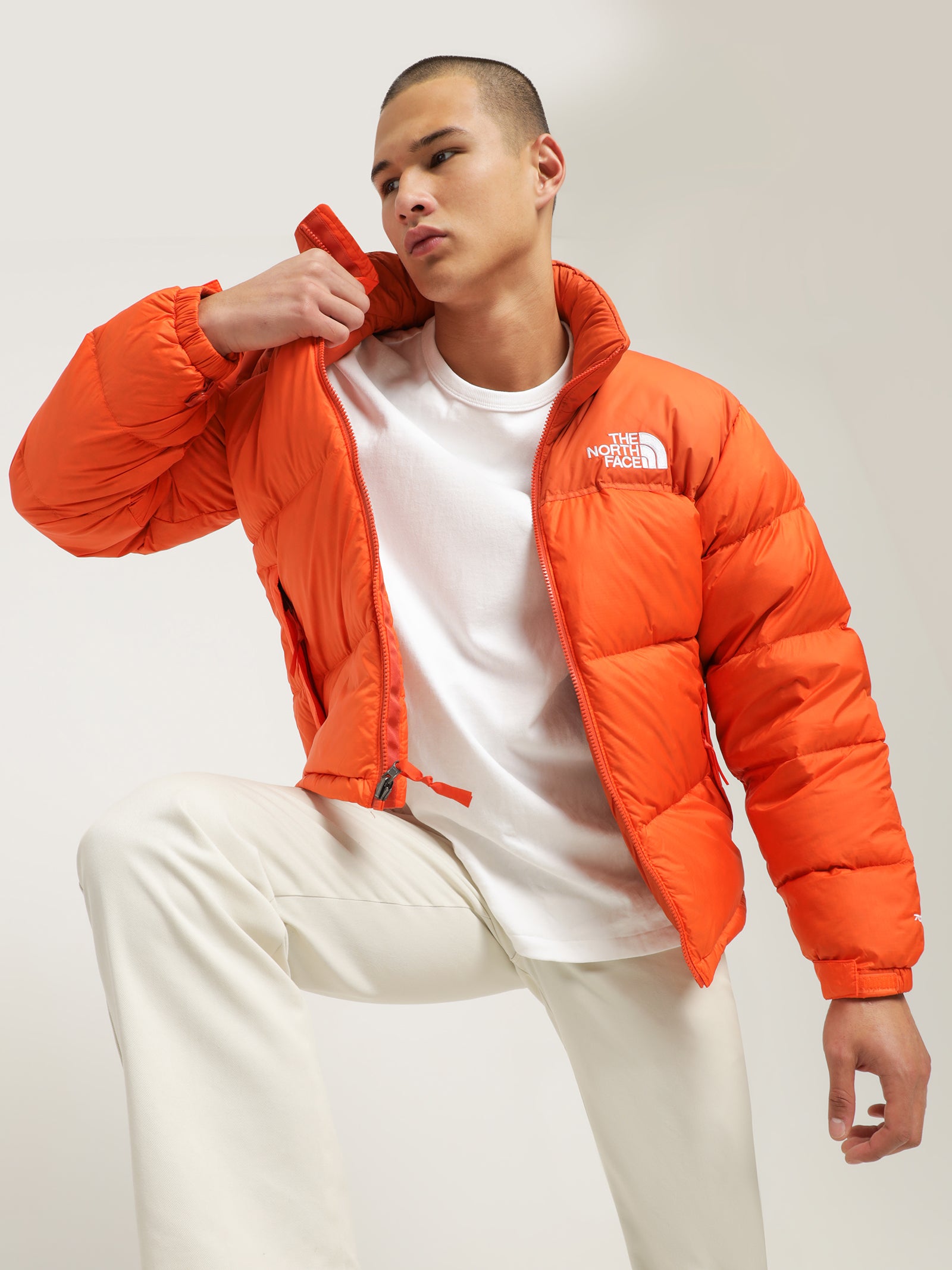 1996 Retro Nuptse Puffer Jacket in Orange