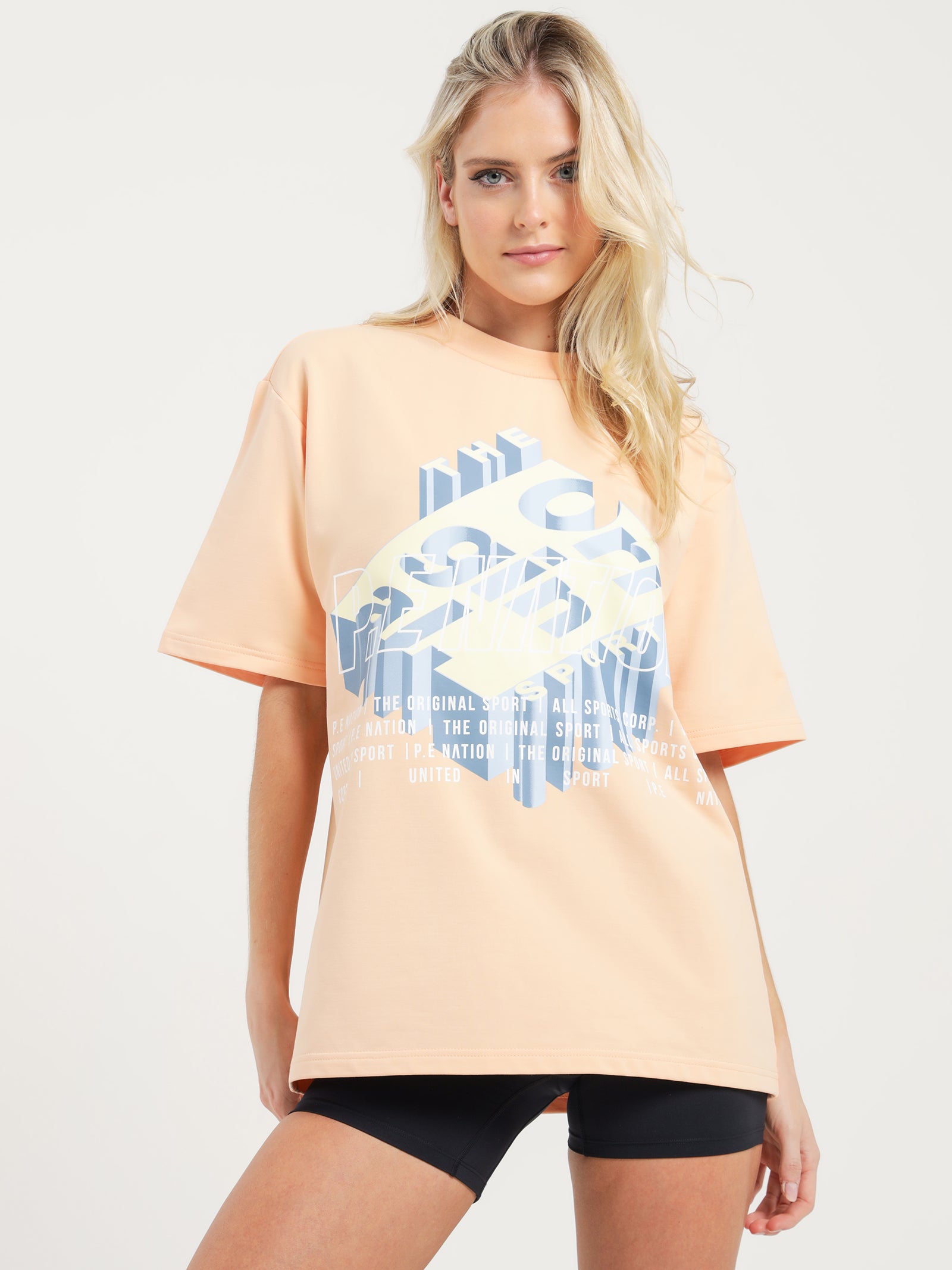 Backspin T-Shirt in Cream Blush