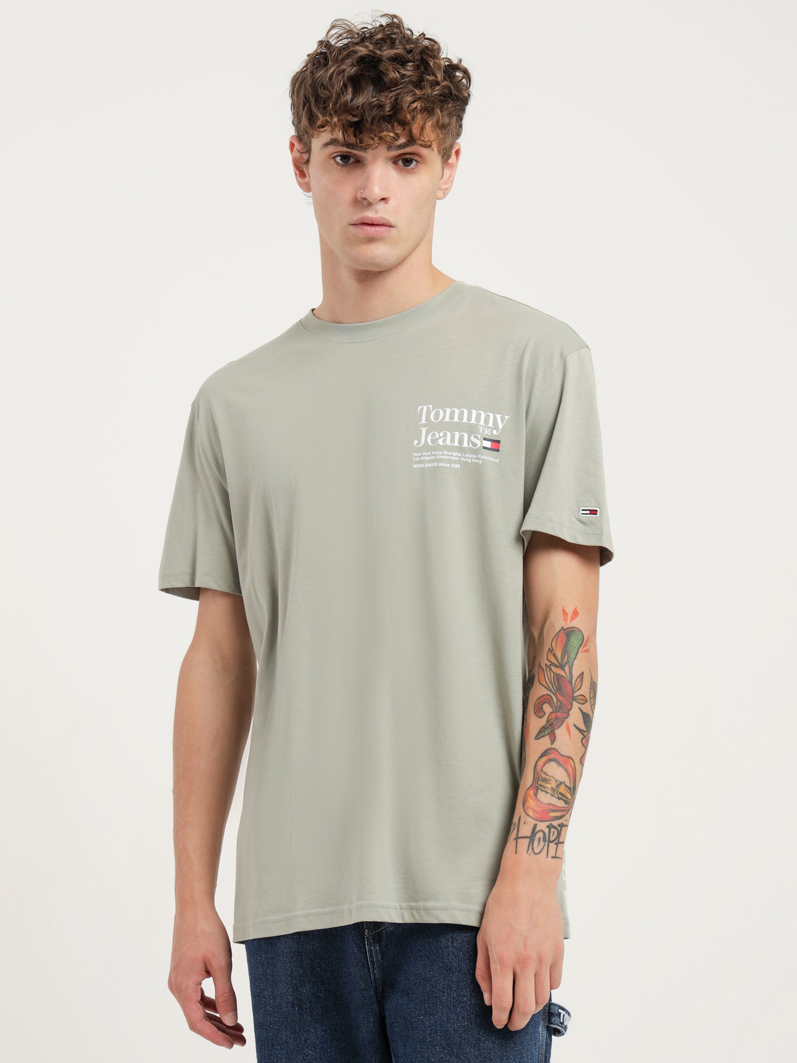 Back Logo T-Shirt in Light Green