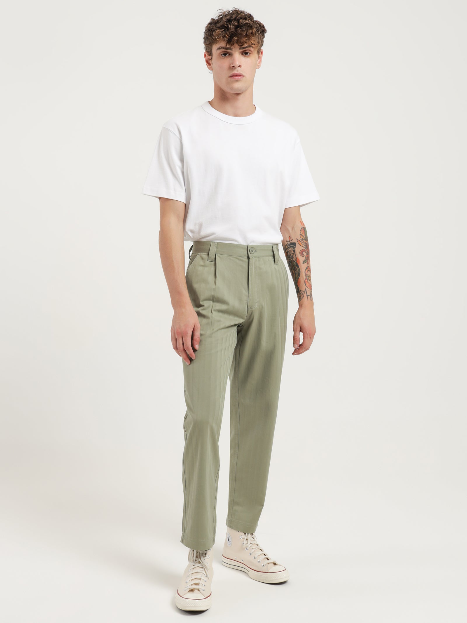 Callisto Pants in Fig Green - Glue Store