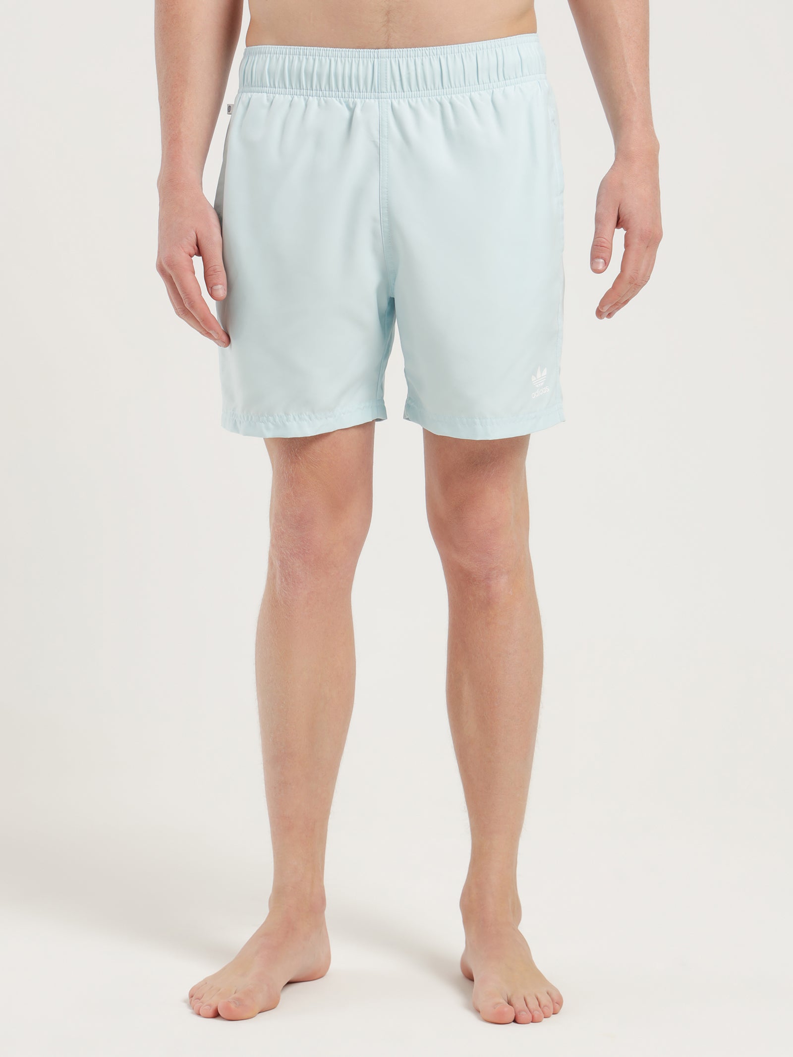 Adicolor Essentials Trefoil Swim Shorts in Almost Blue