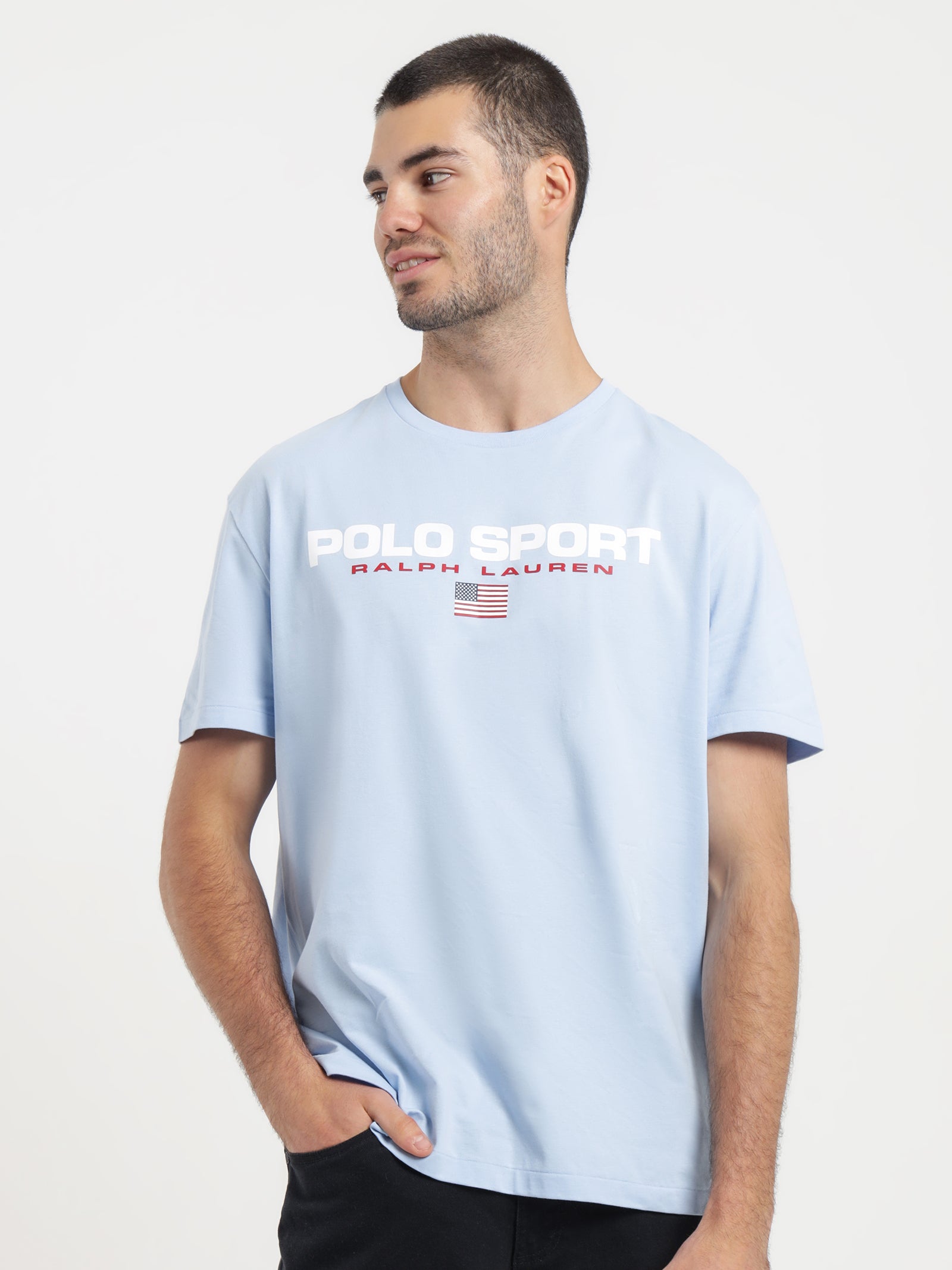 Sport Logo T-Shirt in Elite Blue - Glue Store