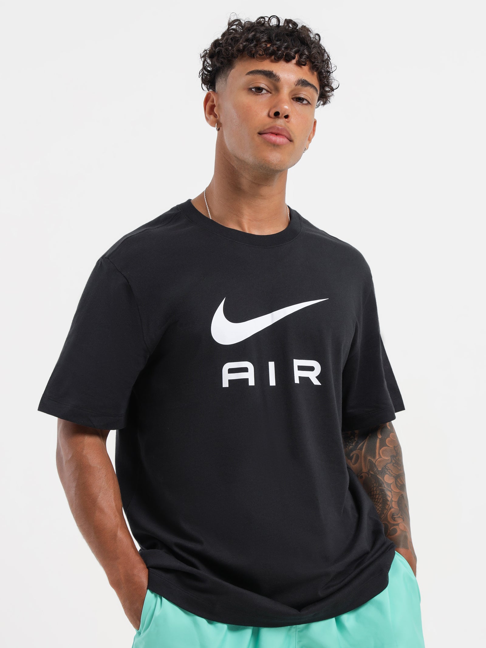 Nike Air Sportswear T-Shirt in Black Glue Store