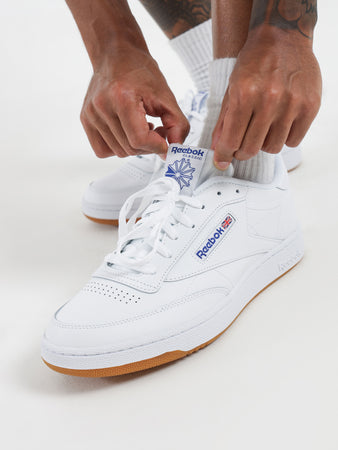 al límite volatilidad llegada Unisex Club C 85 Sneakers in White & Blue - Glue Store