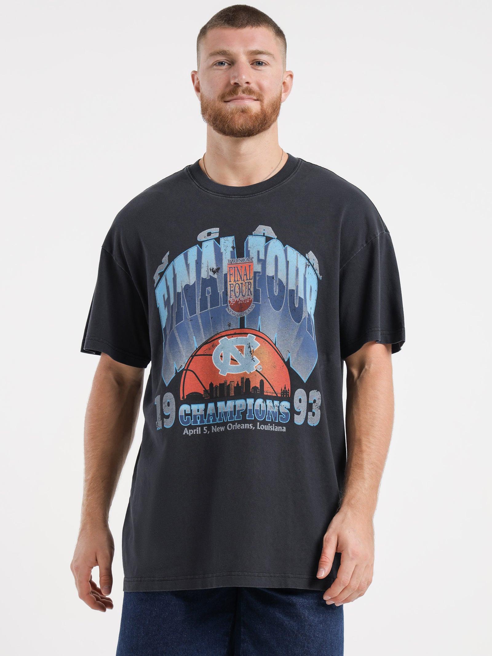 1993 UNC Final Four Champs T-Shirt in Black