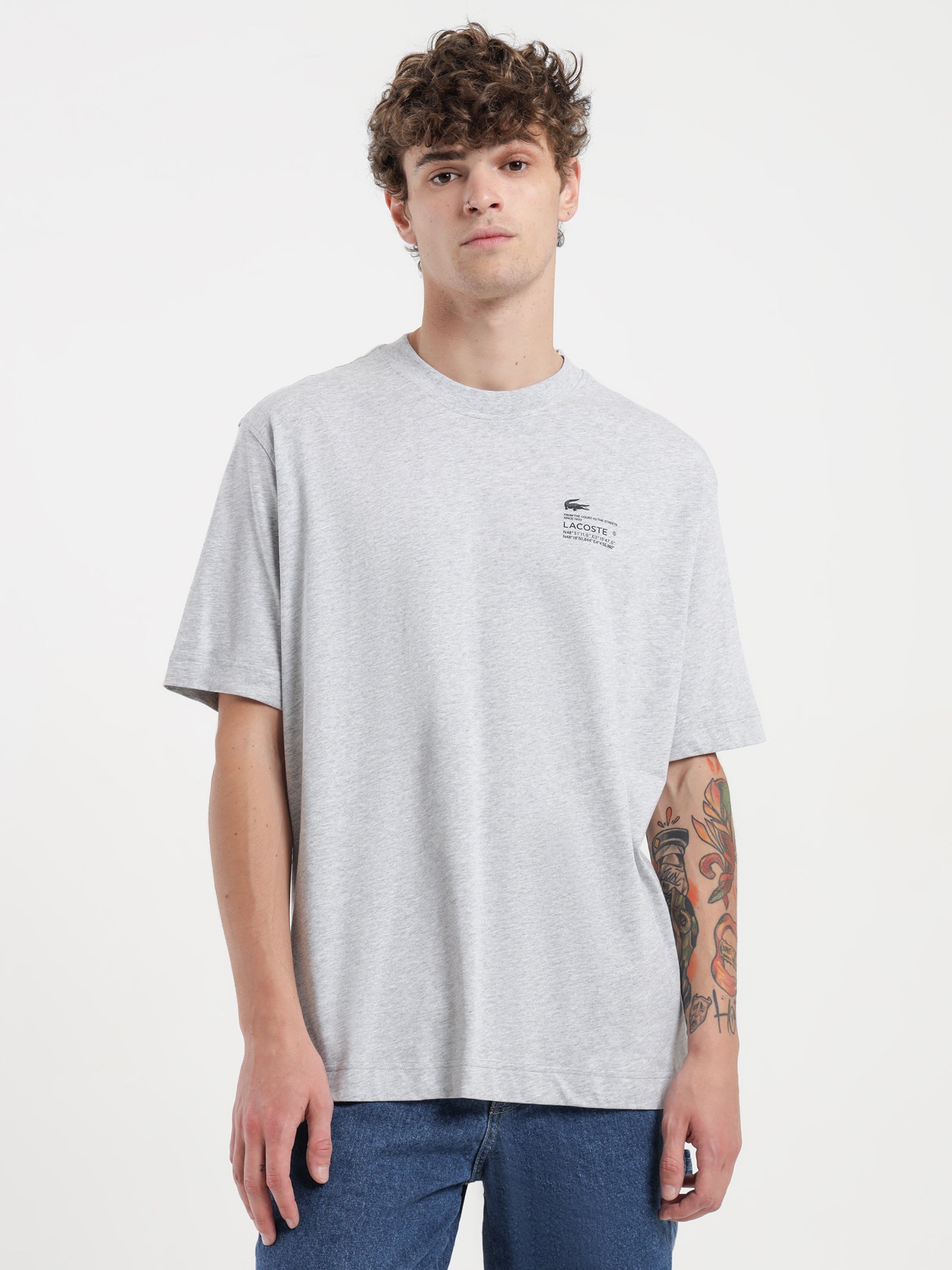 Active Sailing T-Shirt in Silver Grey