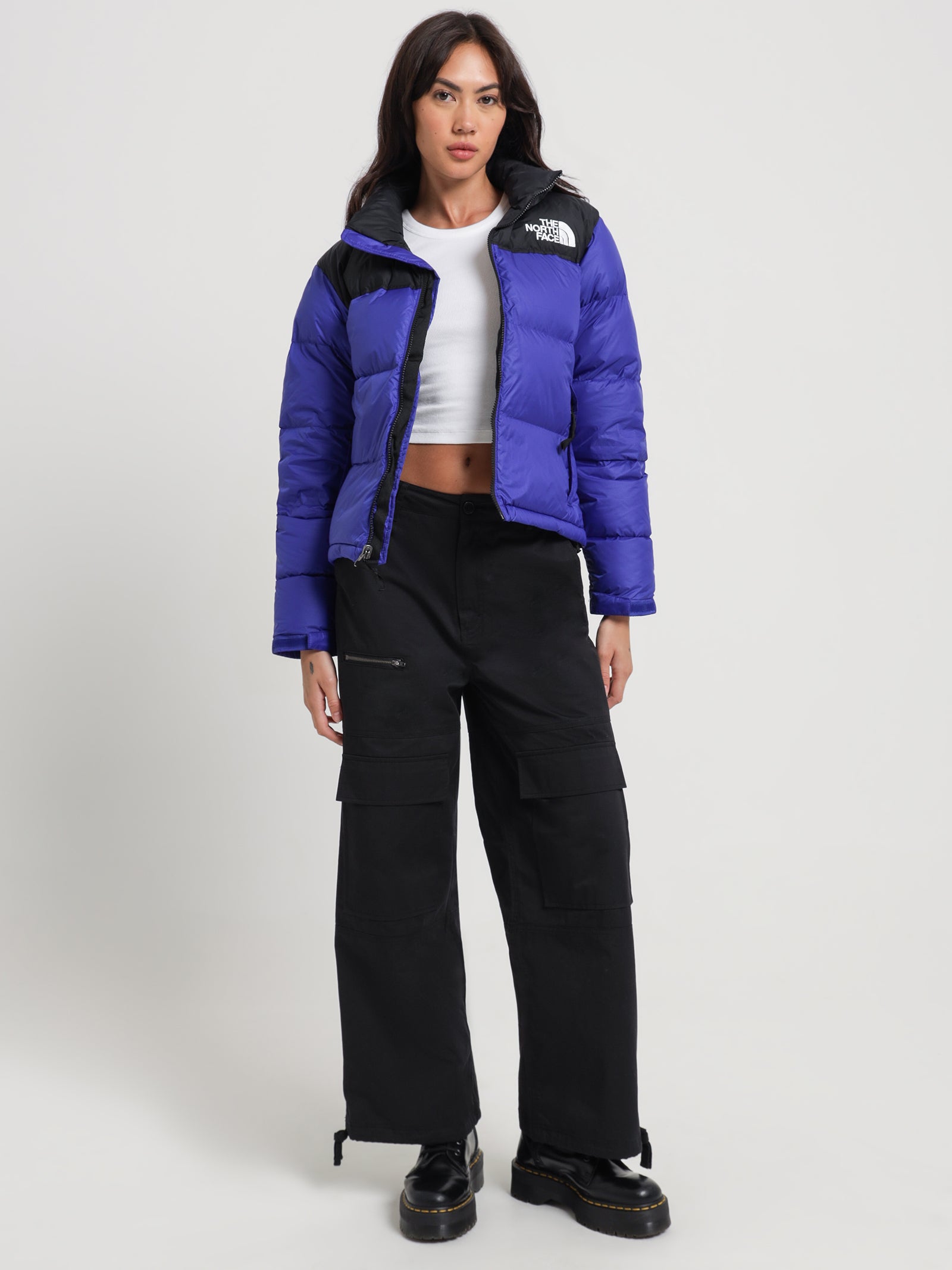 1996 Retro Nuptse Puffer Jacket in Lapis Blue