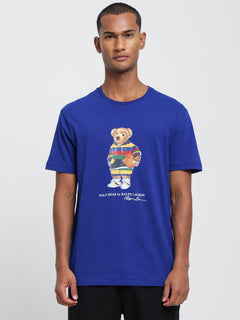 Active Bear T-Shirt in Heritage Royal Blue - Glue Store