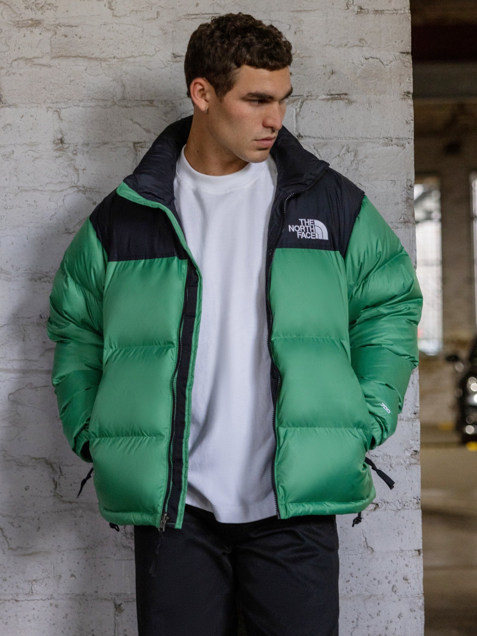 The North Face 1996 Retro Nuptse Down Puffer Jacket in Bright Green