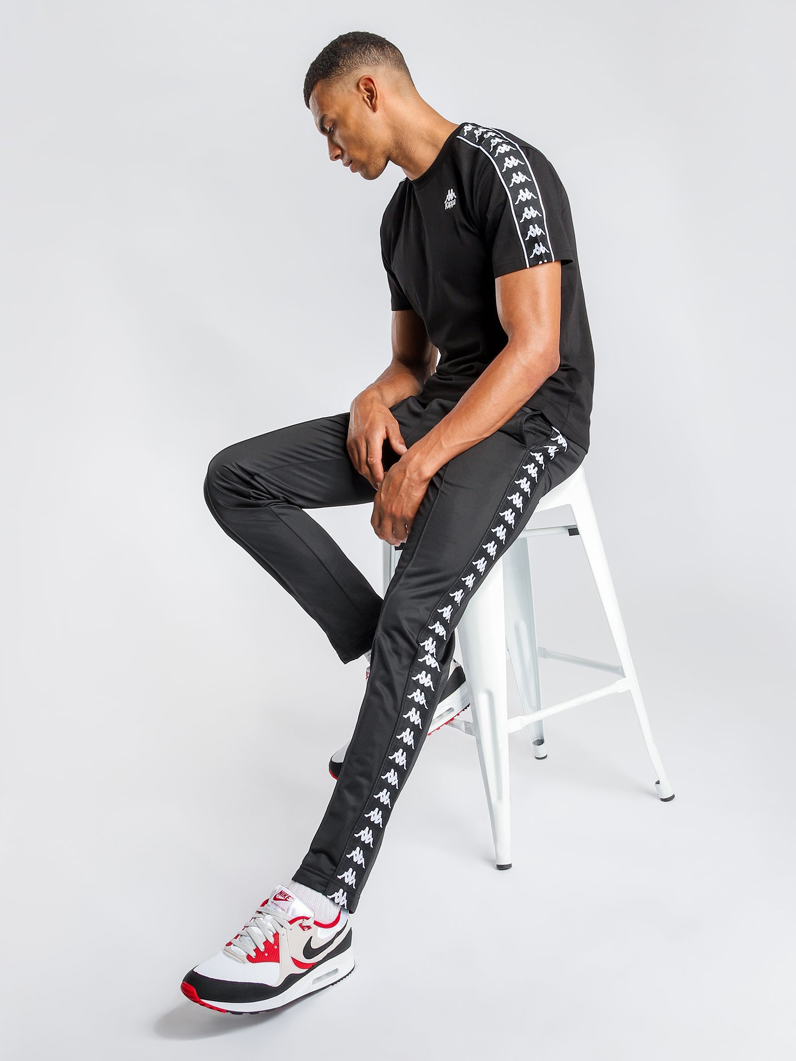 222 Banda Astoria Slim Track Pants in Black