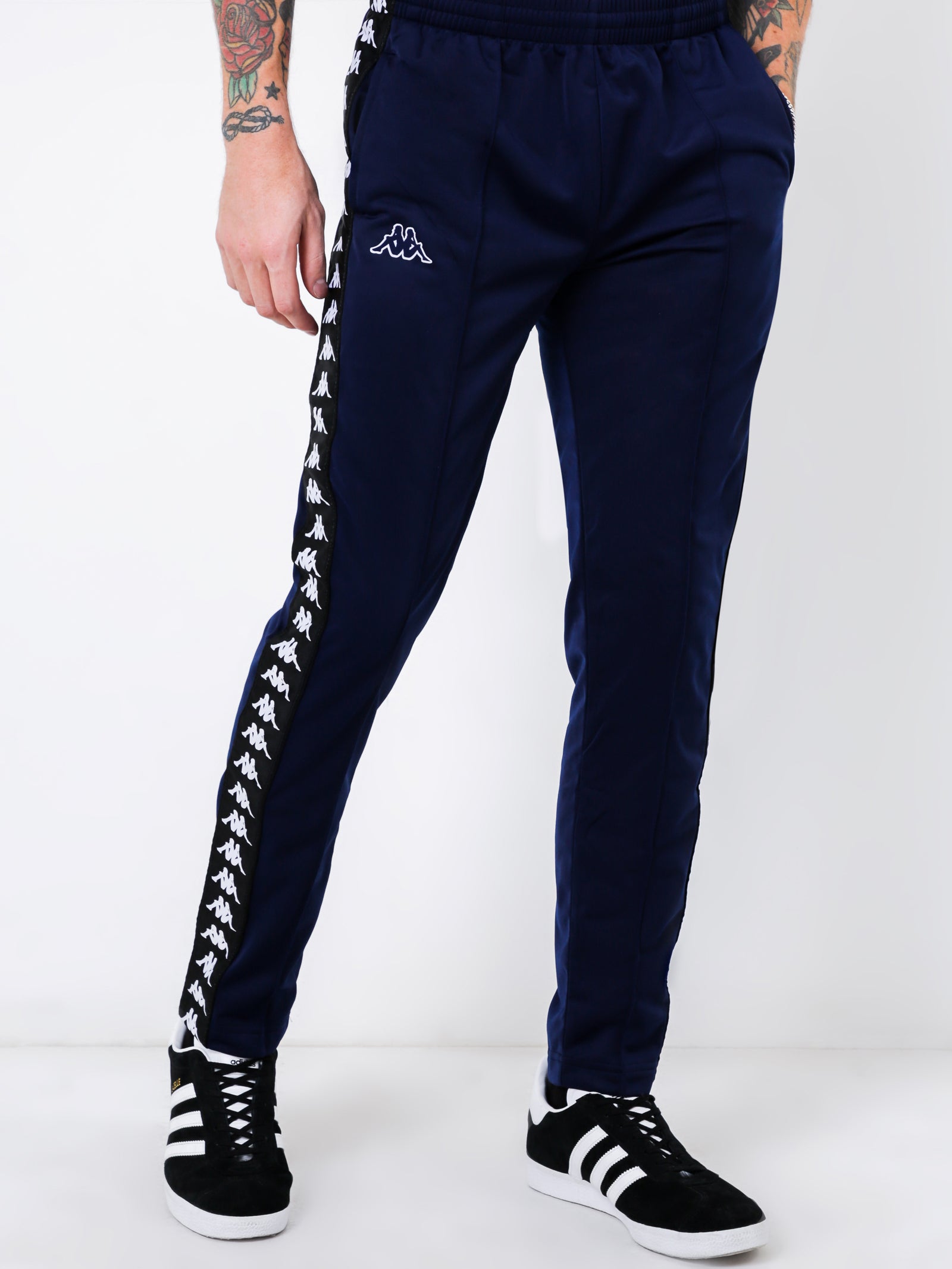 222 Banda Astoria Slim Track Pants in Blue Marine