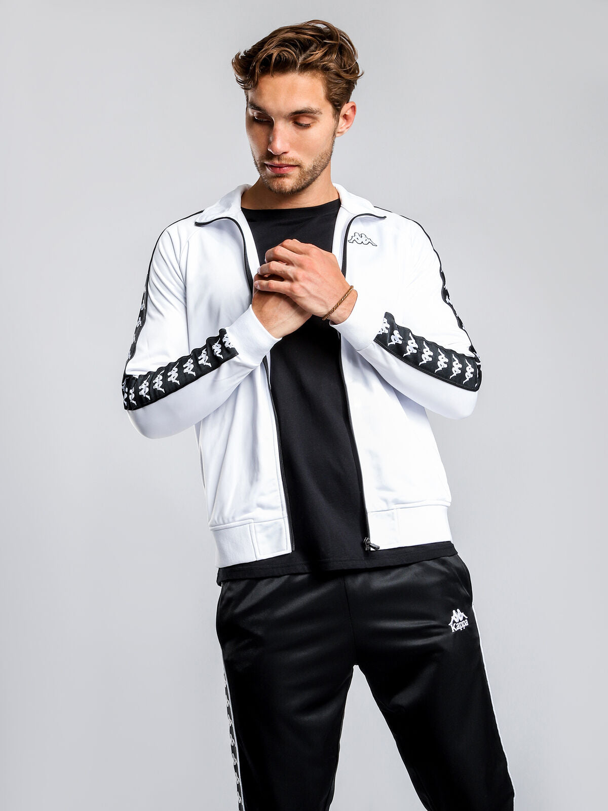 222 Banda Anniston Slim Track Jacket in White