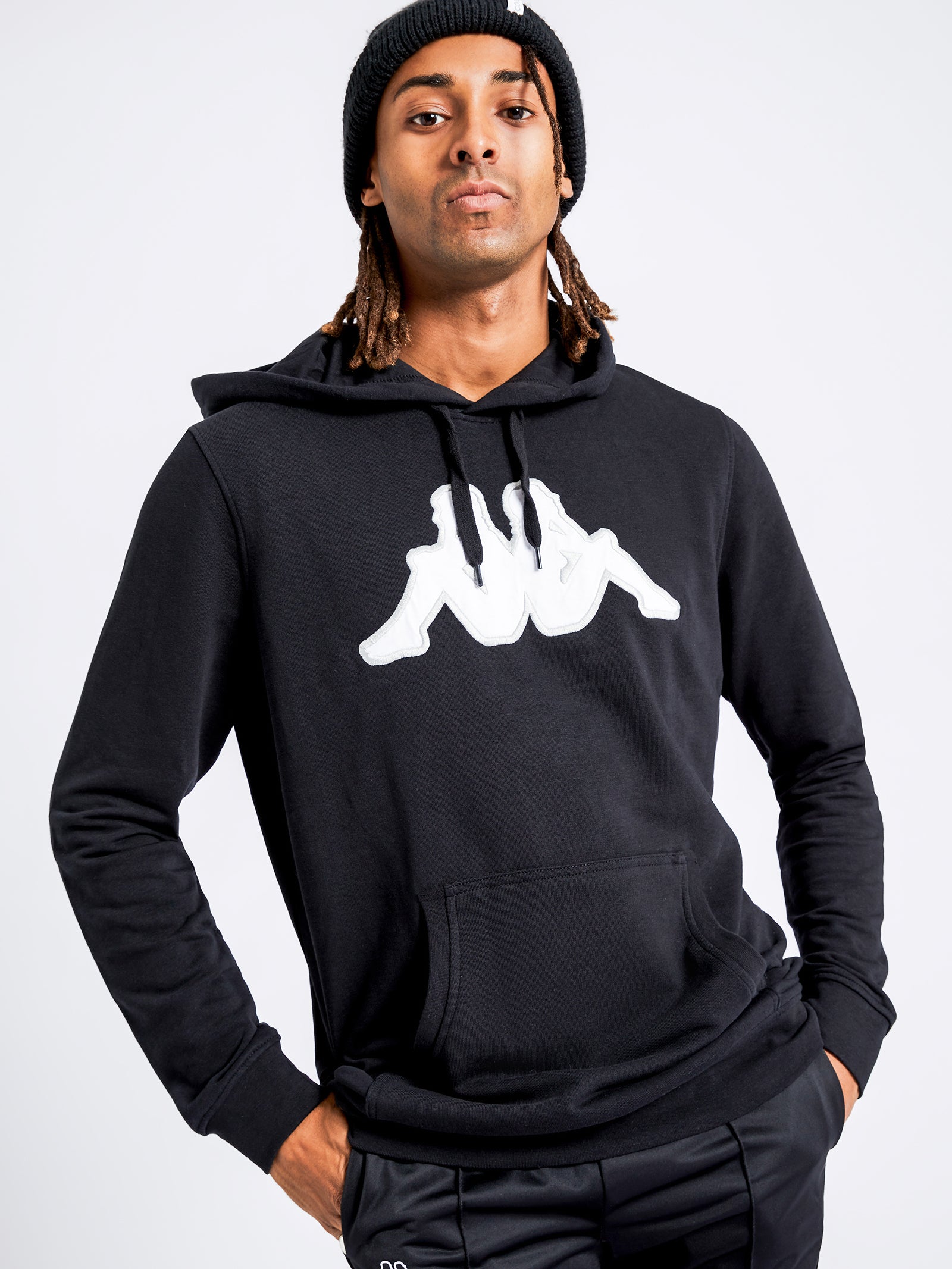 Authentic Logo Tairiti Hooded Sweatshirt in Black