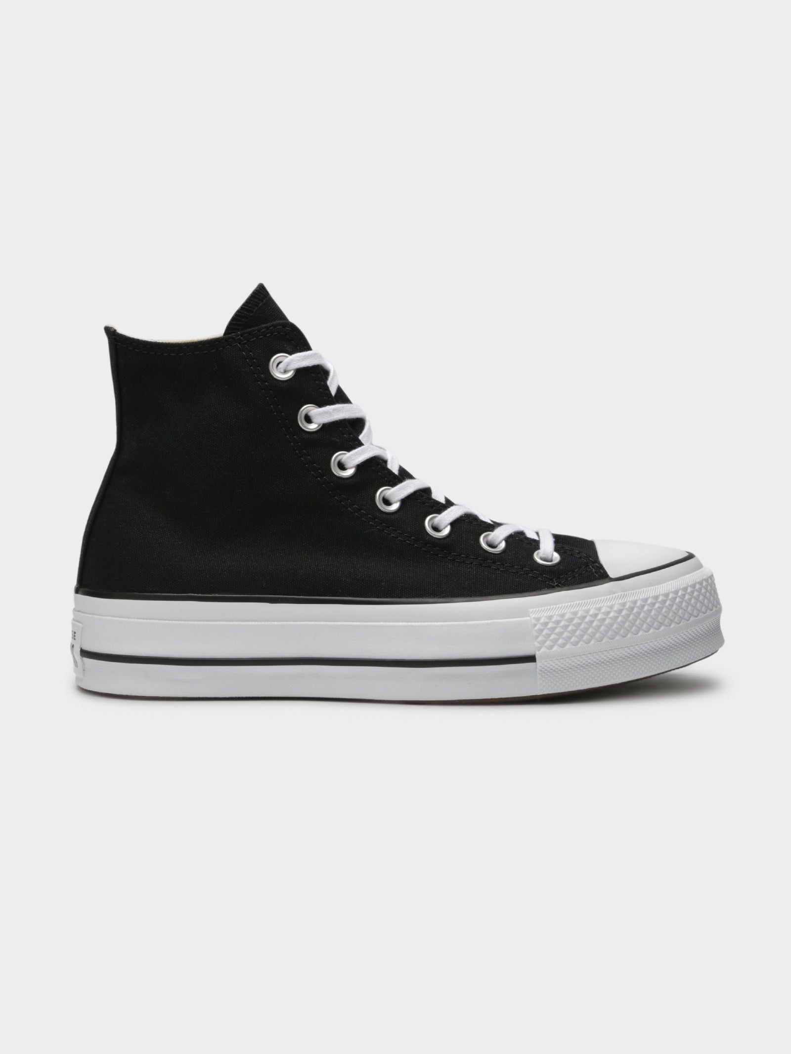 platform converse black high top