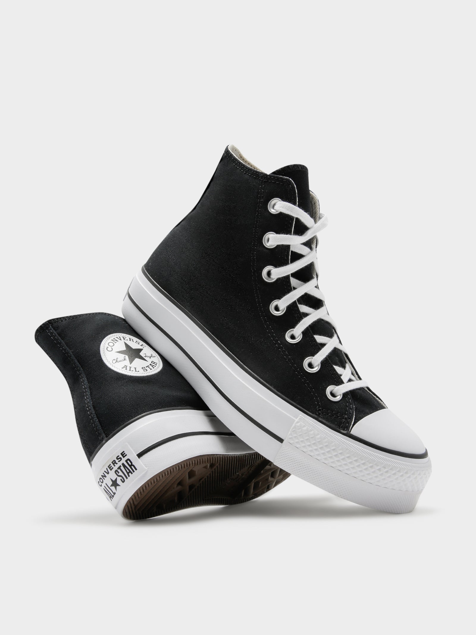 Womens Chuck Taylor All Star Lift Hi Platform Sneakers in Black Canvas -  Glue Store