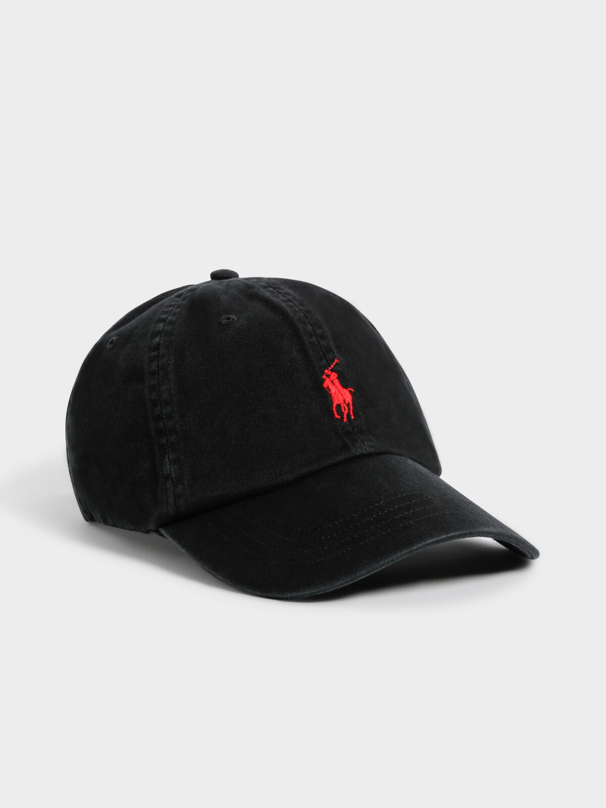 Polo Chino Baseball Cap in Black - Glue Store