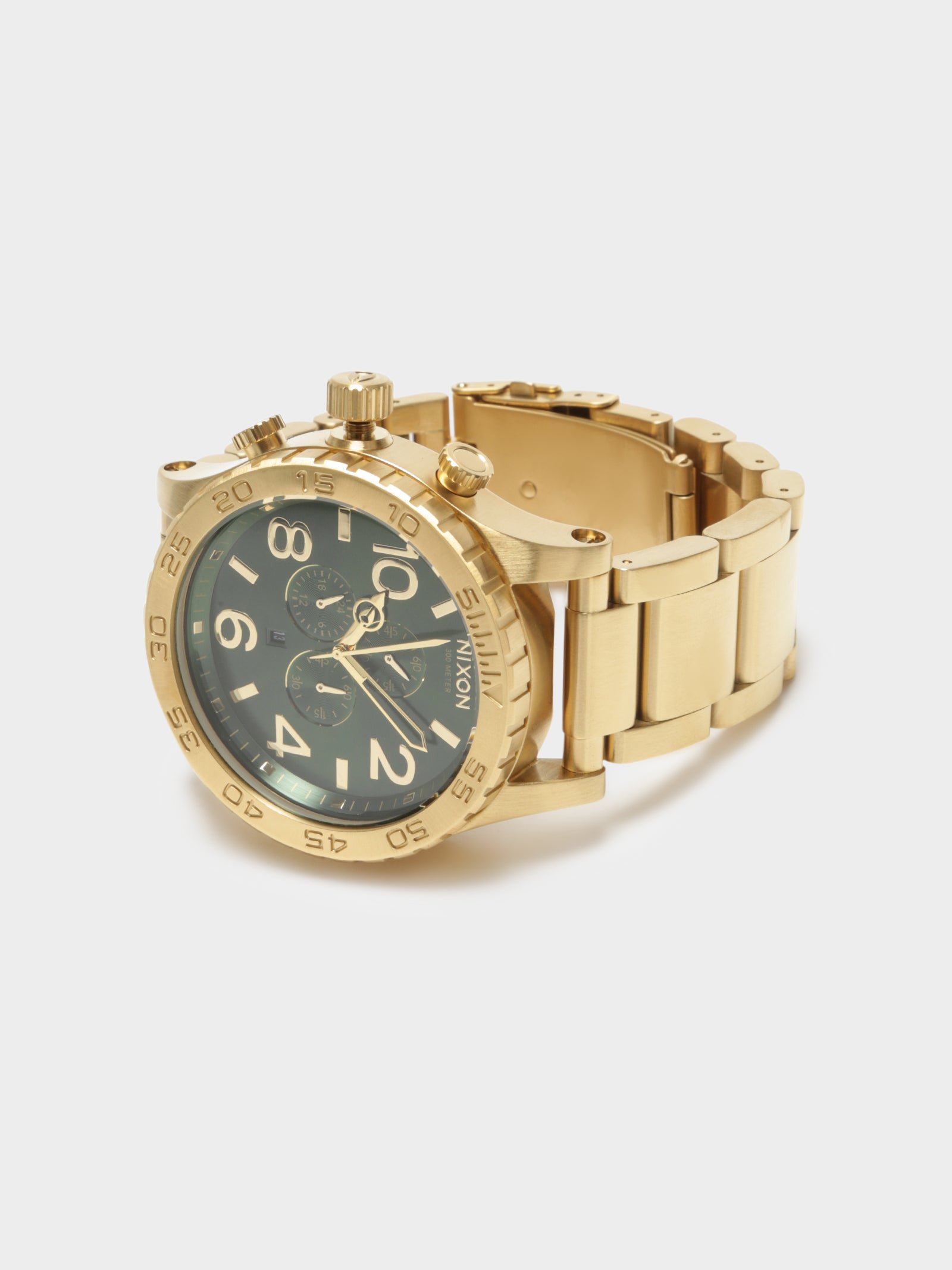 51-30 Chrono Watch in Gold & Green