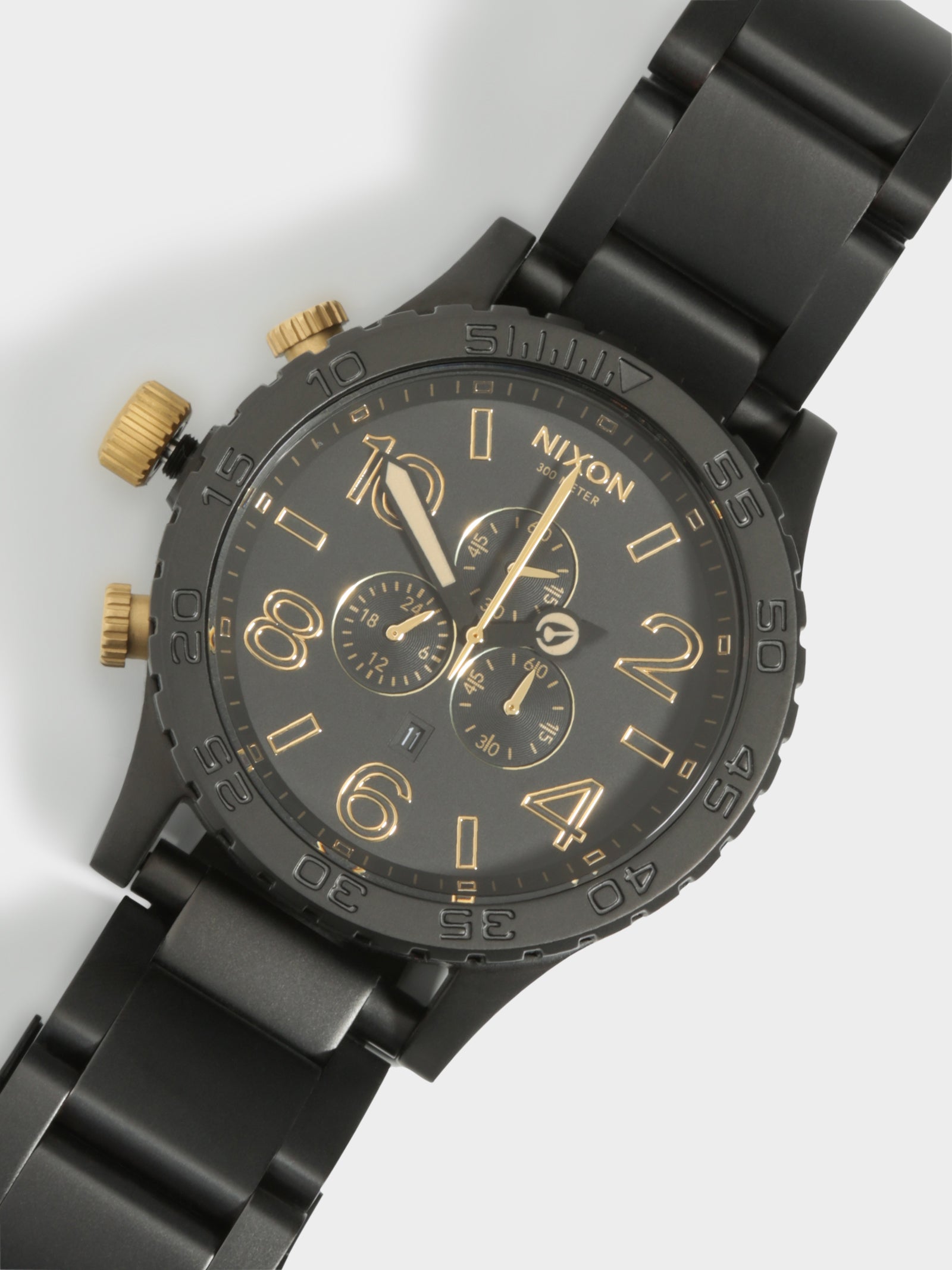 51-30 Chrono 51mm Oversized Chronograph Watch in Matte Black