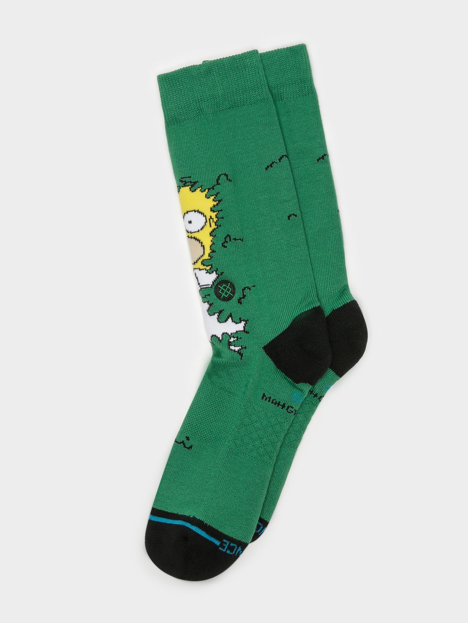 1 Pair of Homer Crew Socks in Green